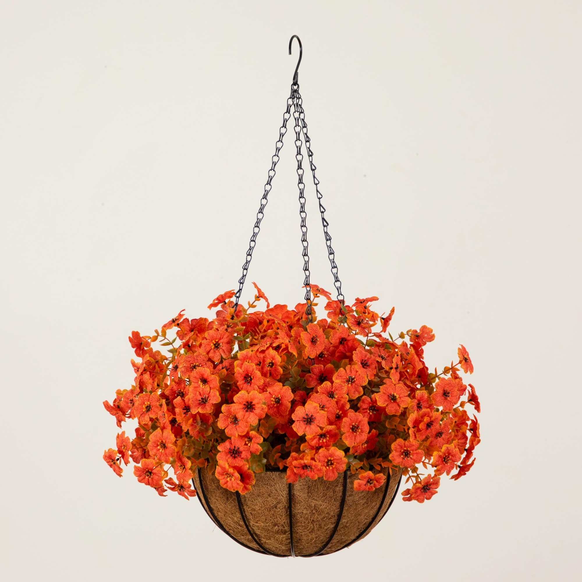 26" UV Resistant Autumn Artificial Daisy Fall Plant & Hanging Basket DIY Kit
