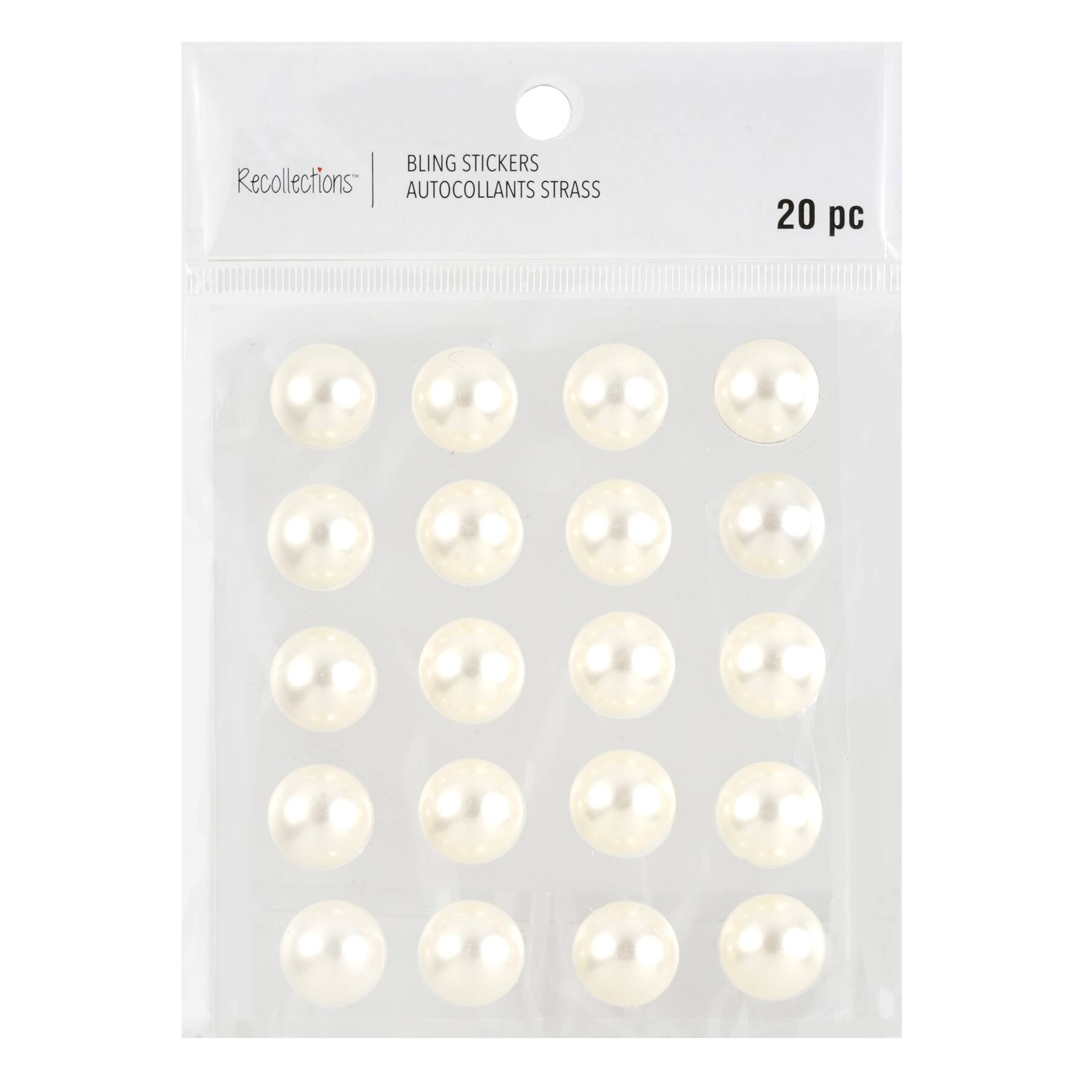 12 Packs: 20 ct. (240 total) 16mm Pearl Stickers by Recollections™