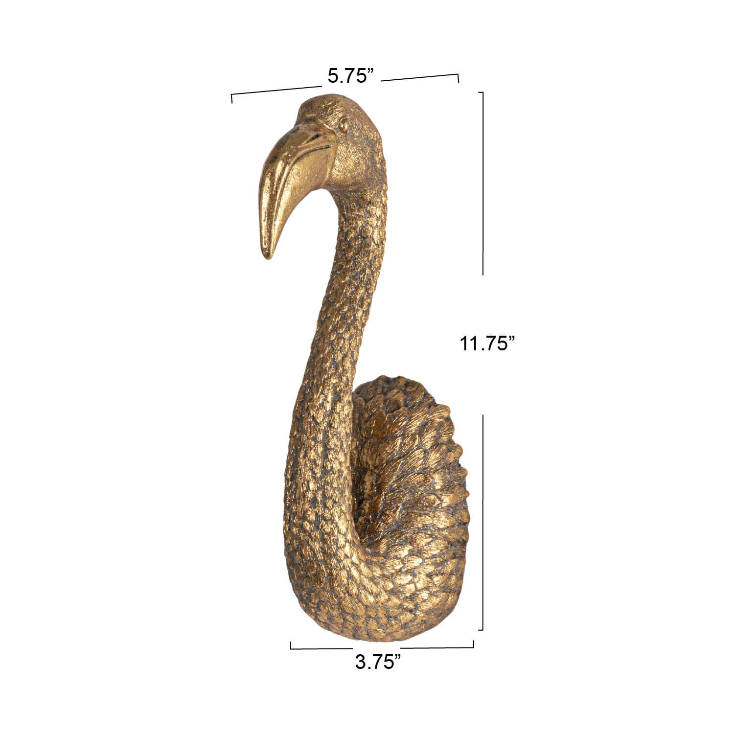 Hello Honey® 11.75" Gold Bird Head Wall Decoration