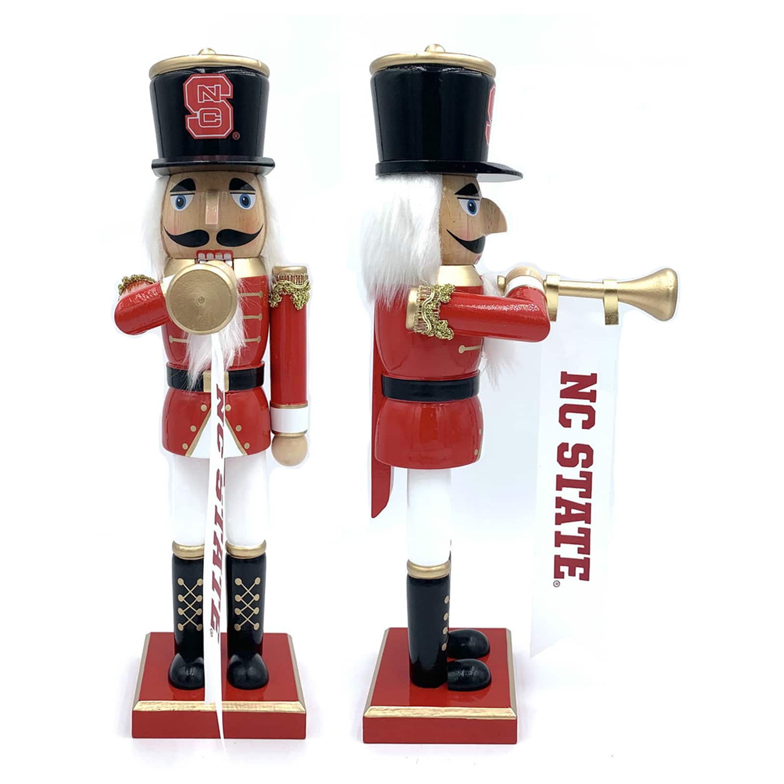 14" College Bugler Nutcracker By Santasworkshop in Nc State | 14.25" x 4" x 6.5" | Michaels®