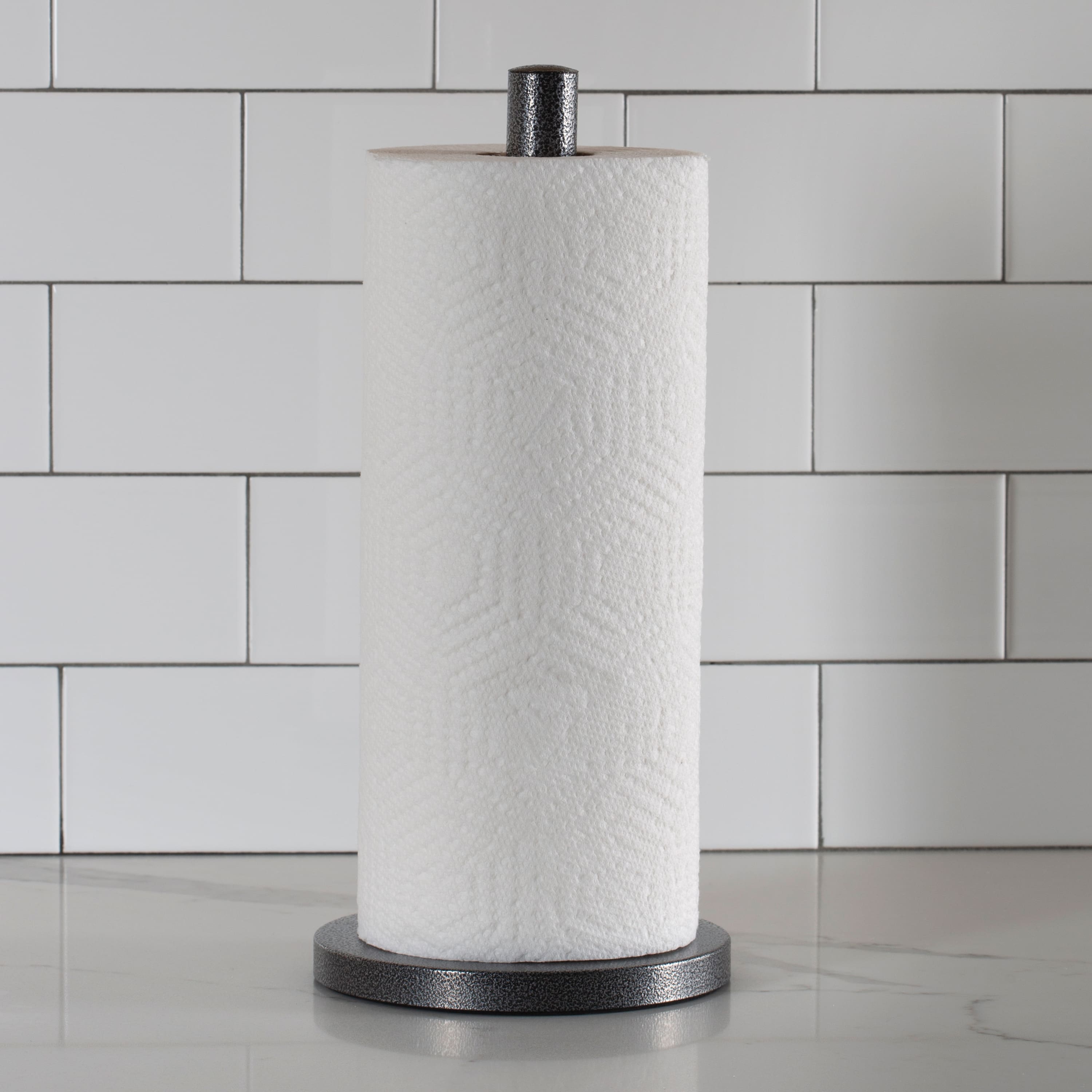 Laura Ashley Gray Speckled Paper Towel Holder