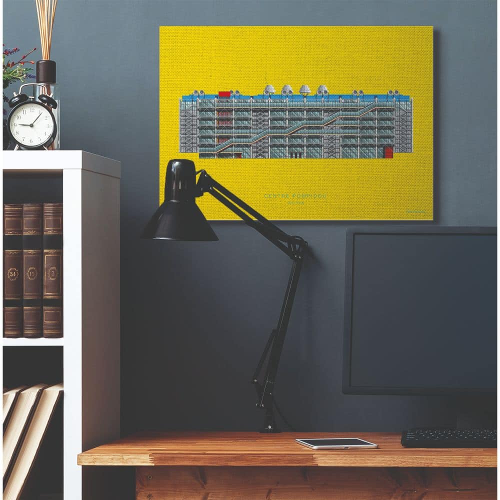 Stupell Industries Centre Pompidou Canvas Wall Art