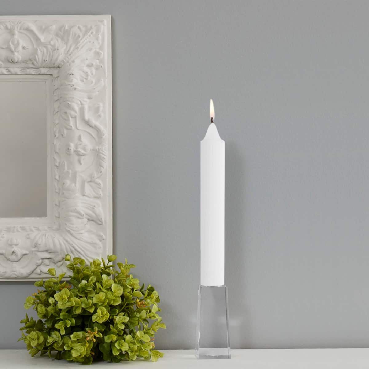 Root Candles 9" Unscented Grecian Collenette Taper Candles
