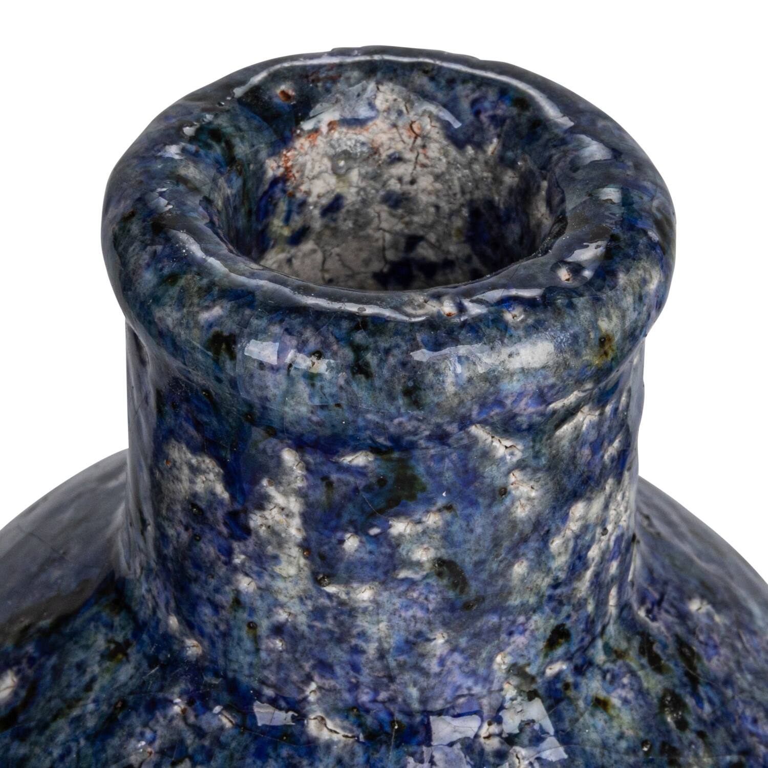 Hello Honey® Navy Terra Cotta Vase Set with Crackle Glaze