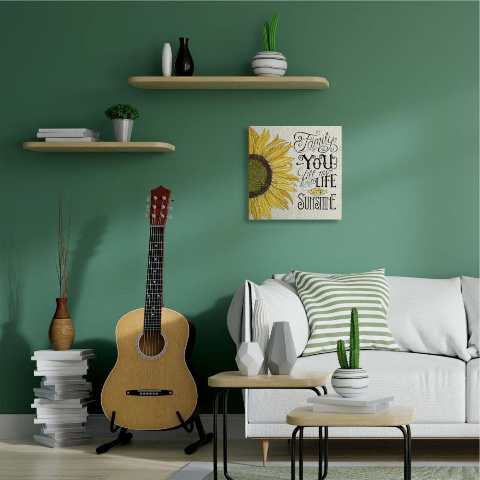 Stupell Industries You Fill My Life with Sunshine Canvas Wall Art