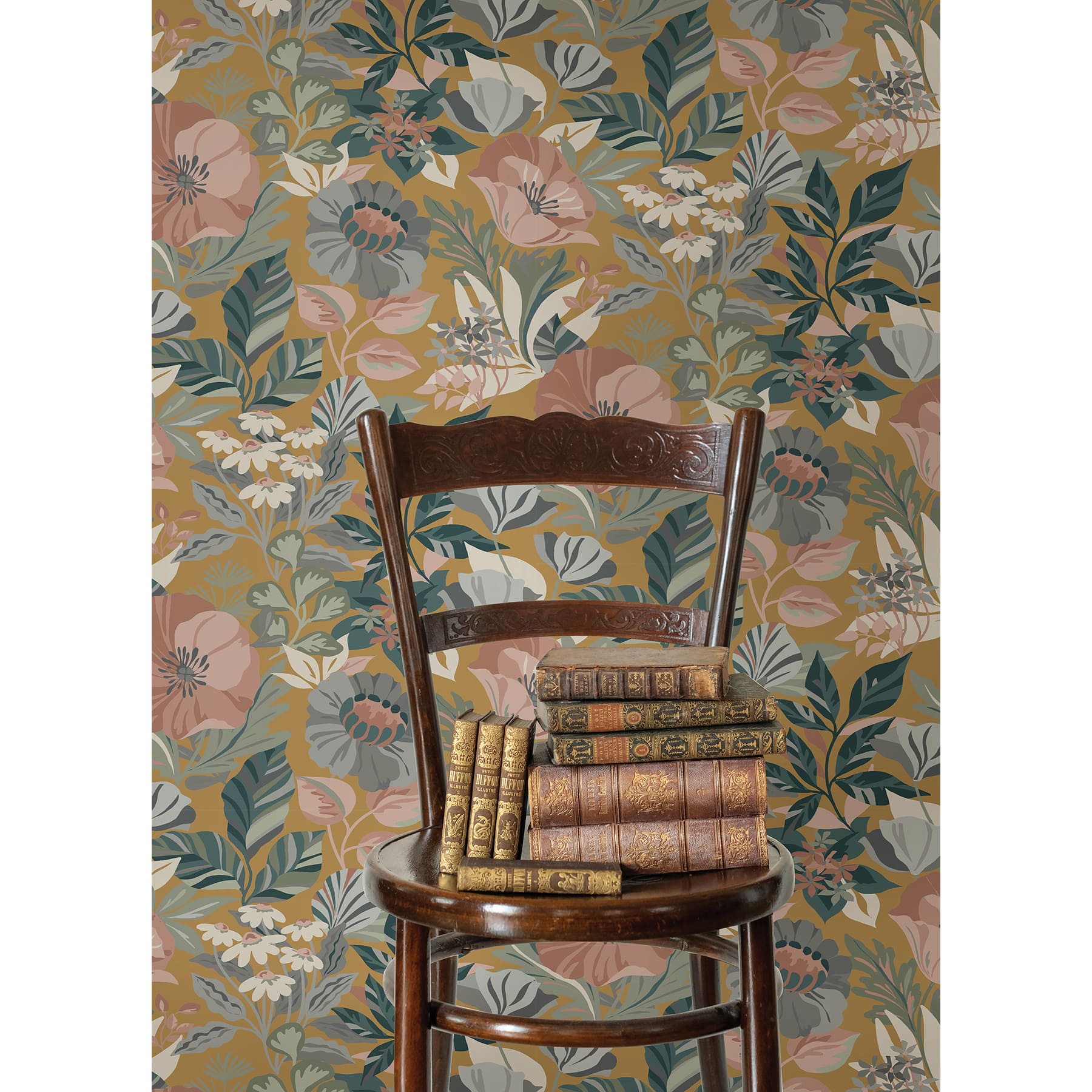 RoomMates Poppy Fields Peel & Stick Wallpaper