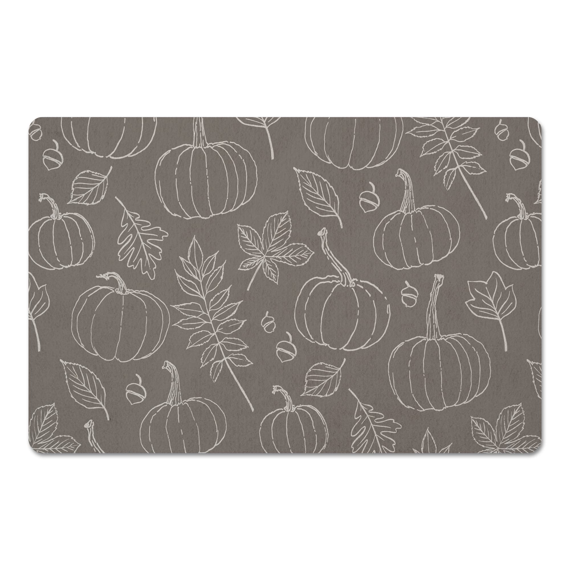Gray Fall Pattern Floor Mat