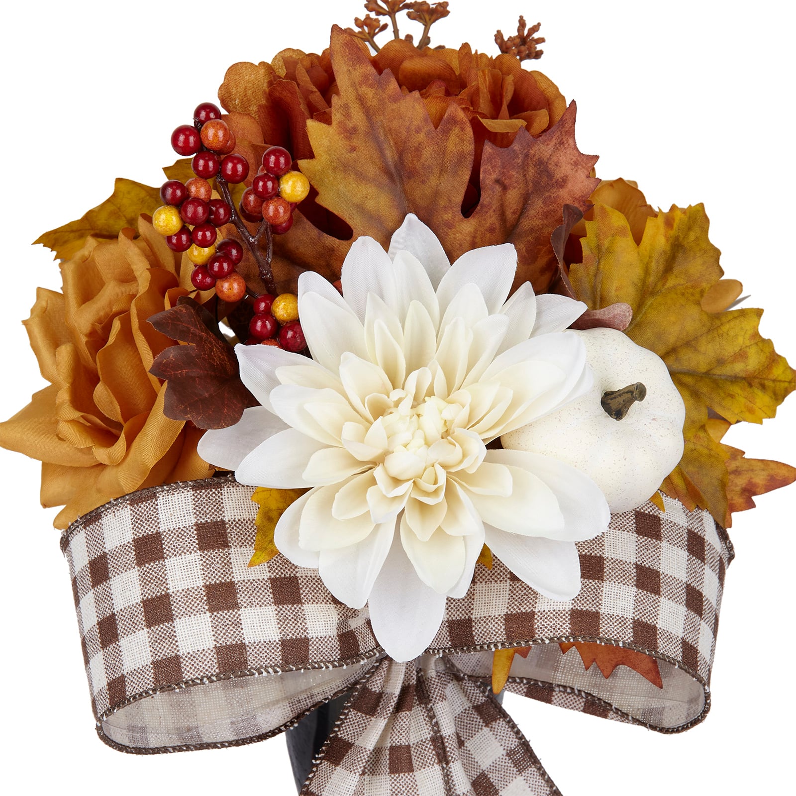 Cream Dahlia & Rust Rose Mix Remembrance Cone by Ashland