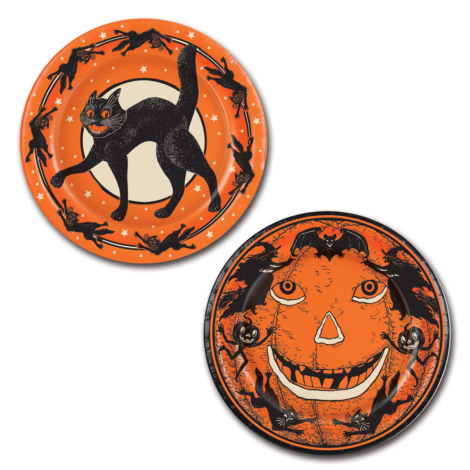 Beistle 9" Vintage Halloween Plates, 16ct.