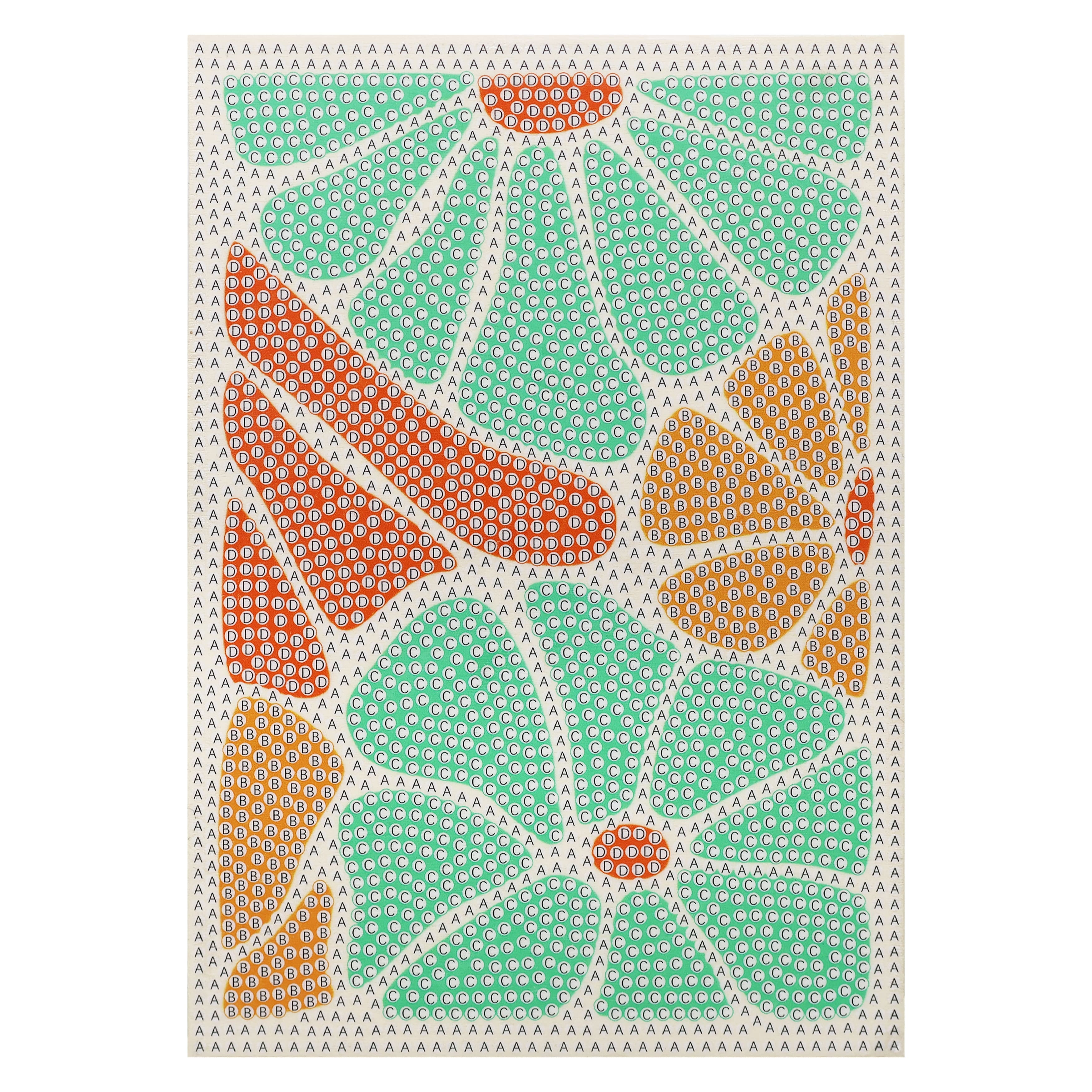 5" x 7" Abstract Flowers Wood Plank Diamond Art Kit by Make Market®