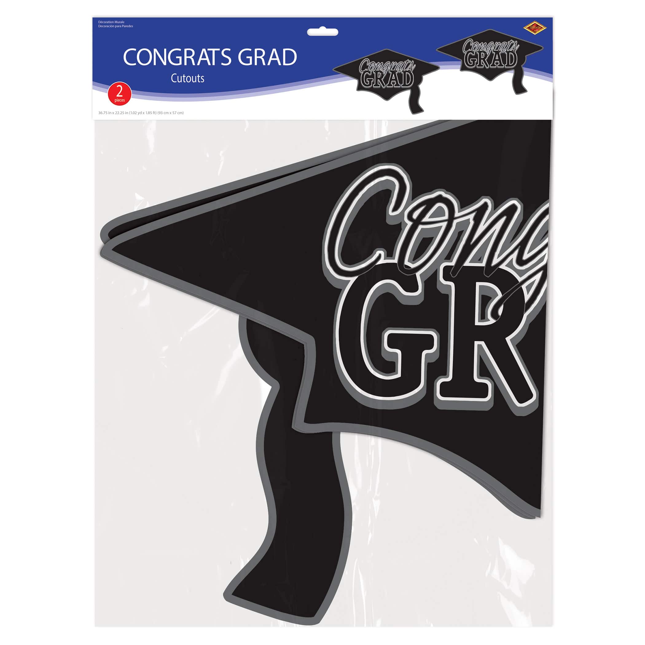 Beistle 22" x 37" Congrats Grad Cutouts