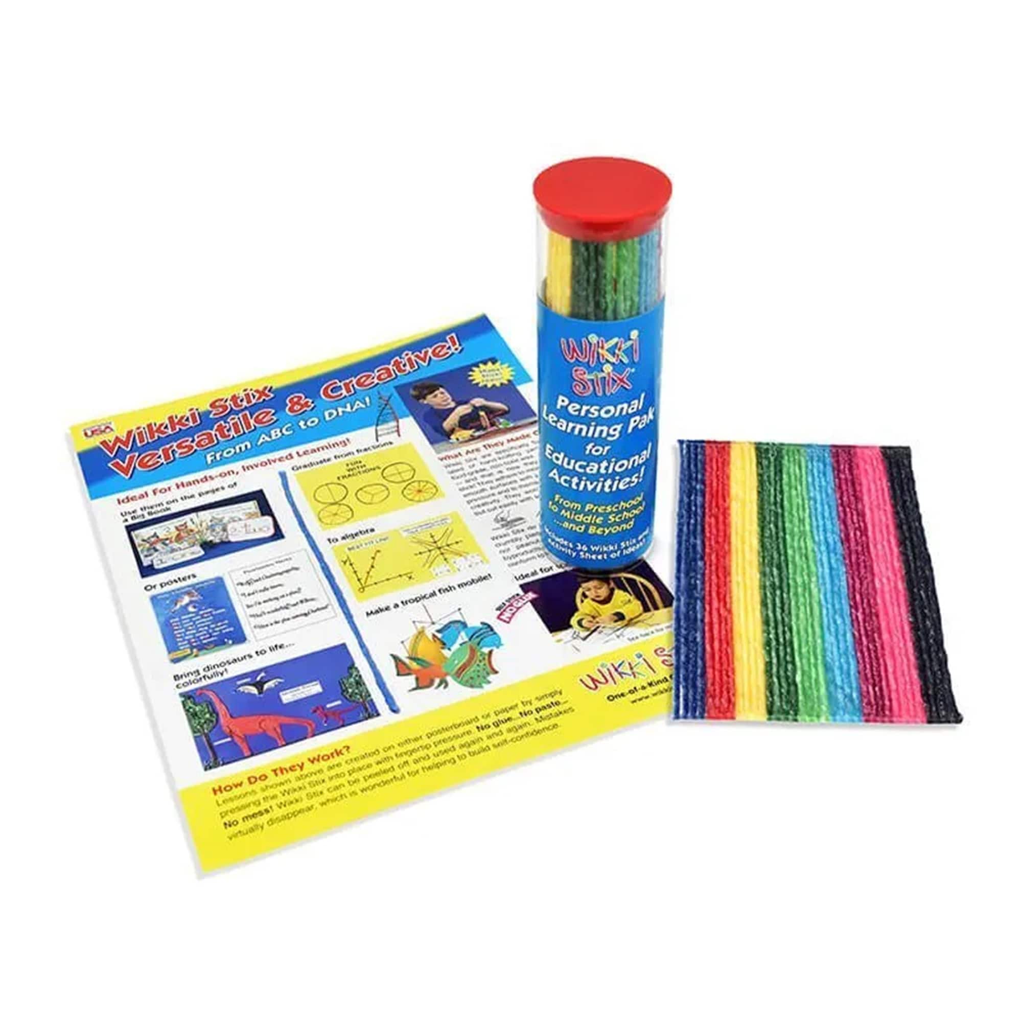 Wikki Stix® 6" Personal Learning Pak, 6 Packs of 36