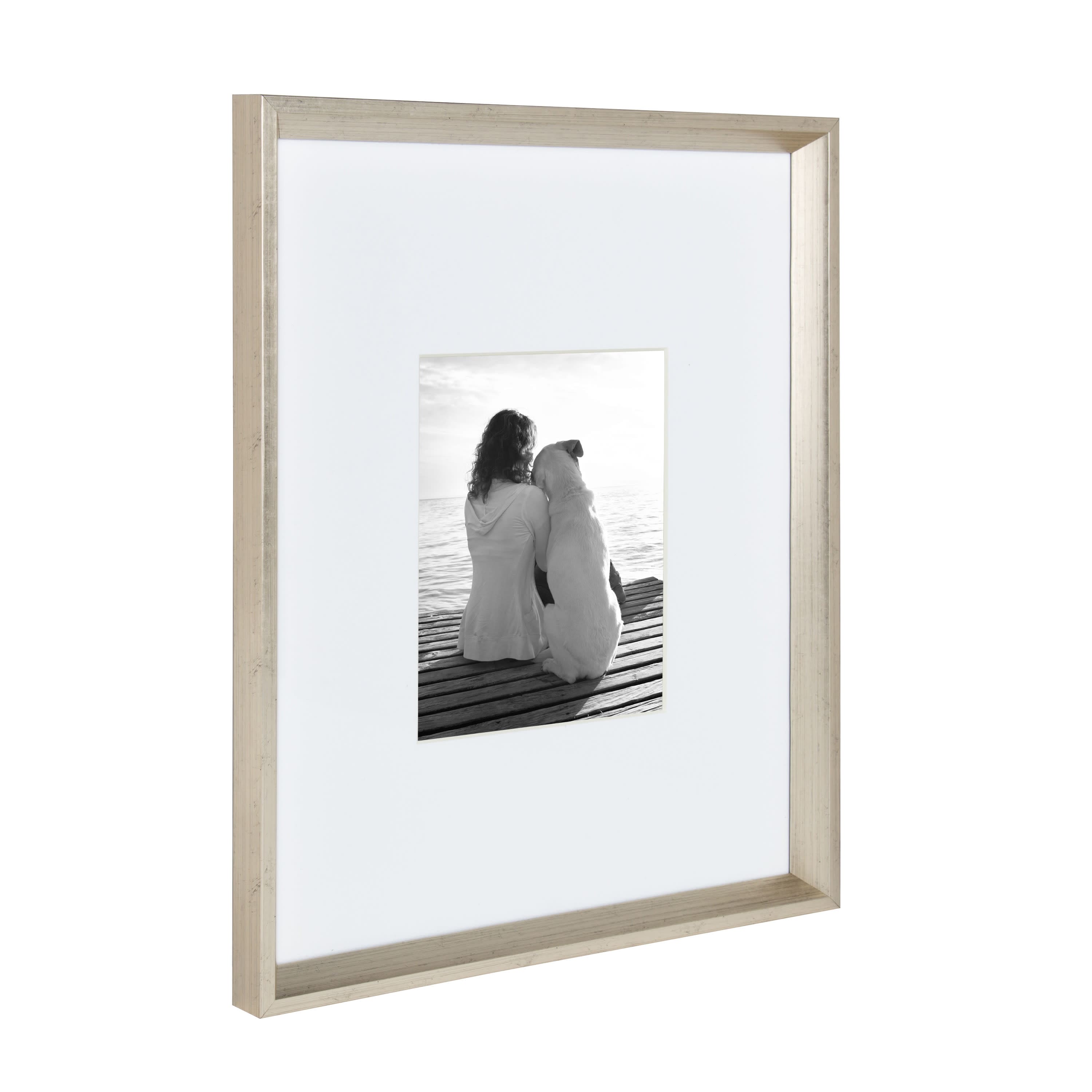 Kate and Laurel 16" x 20" Calter Photo Frames with 8" x 10" Mat