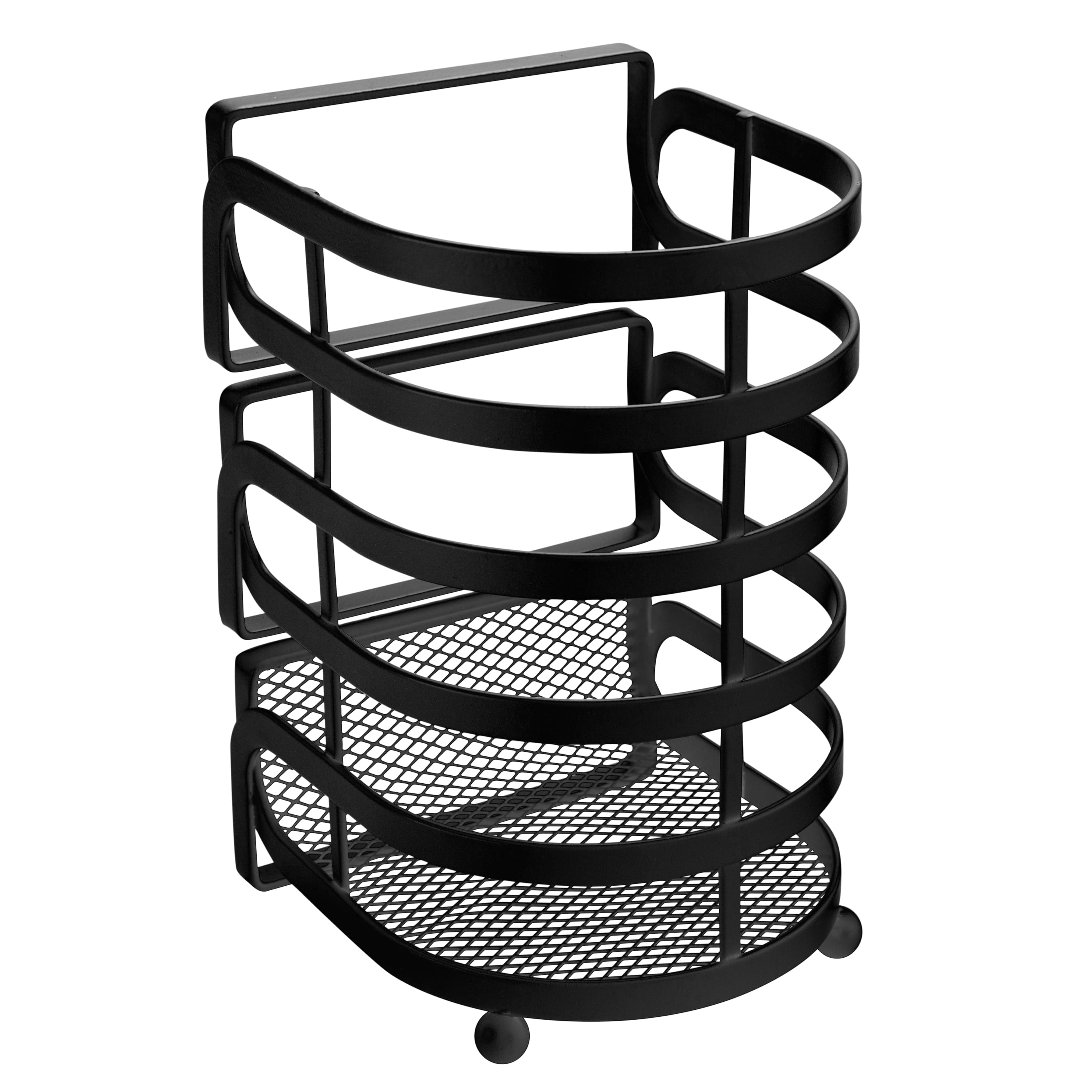Kitchen Details Matte Black Industrial Collection Cooking Utensil Basket