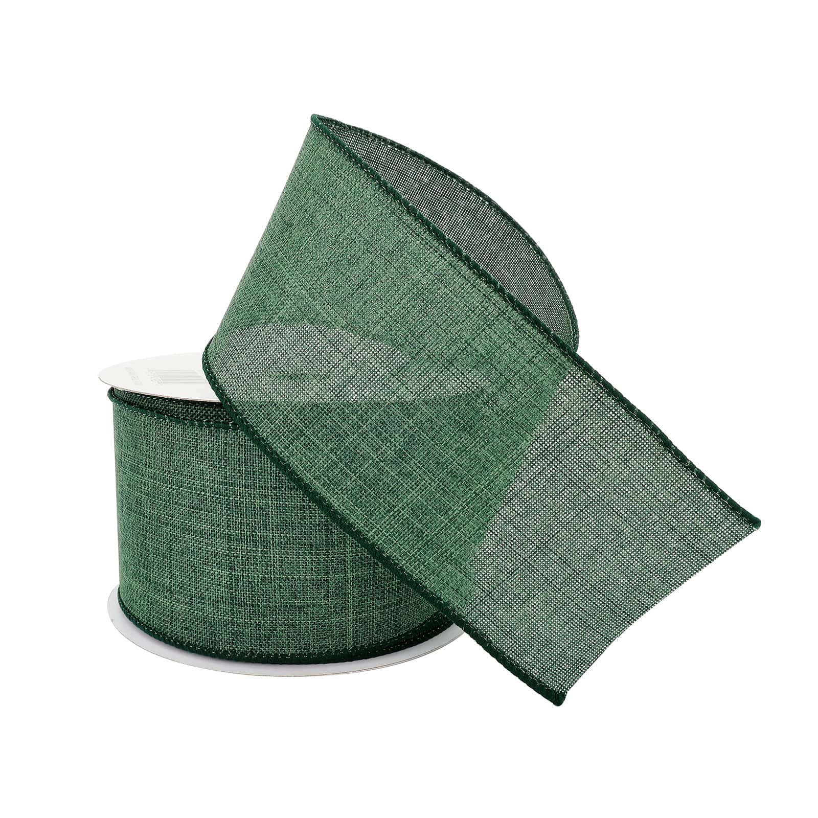 12 Pack: 2.5" x 25ft. Faux Linen Wired Ribbon by Celebrate It™ Décor