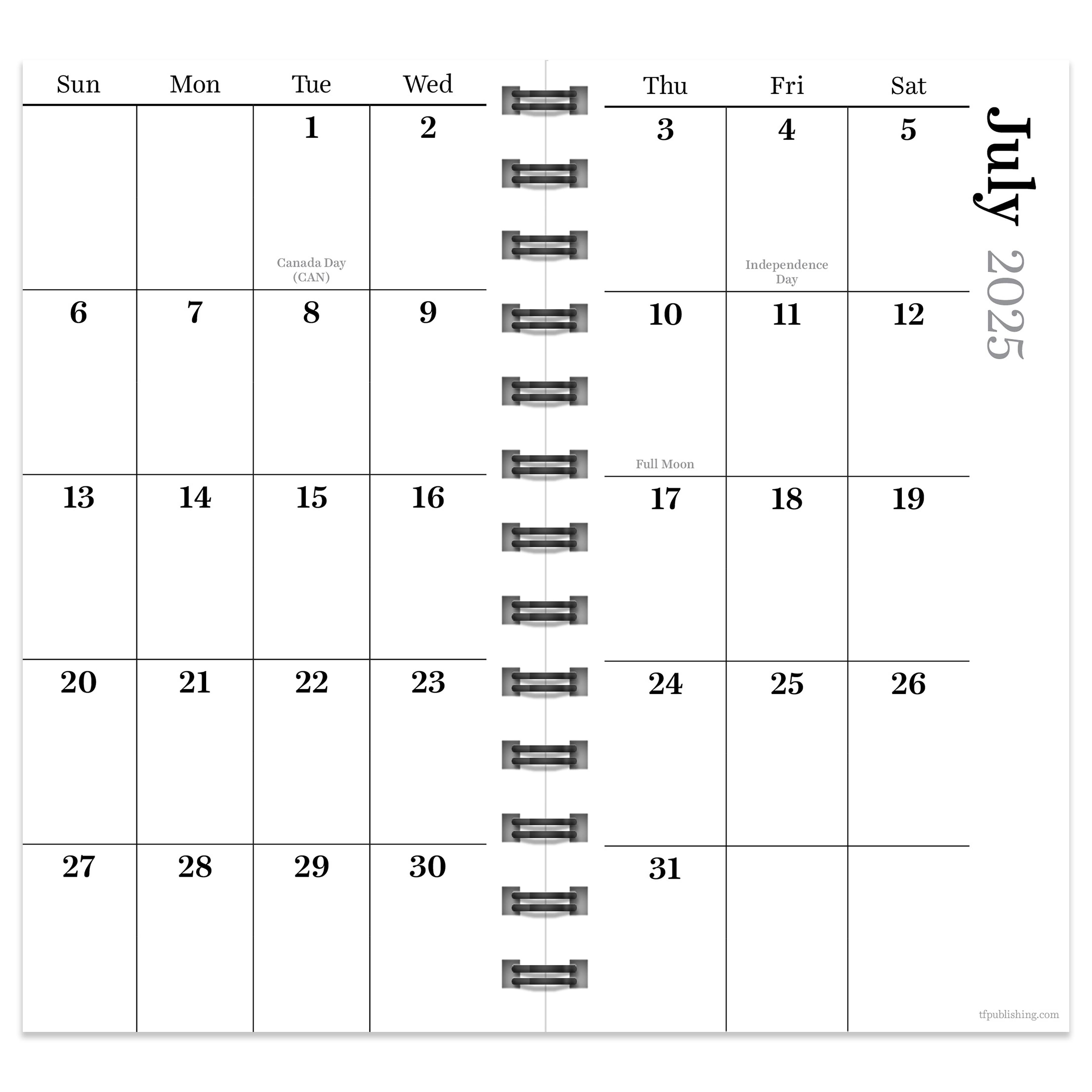 TF Publishing 2025-2026 Picnic Plaid Small Weekly/Monthly Planner