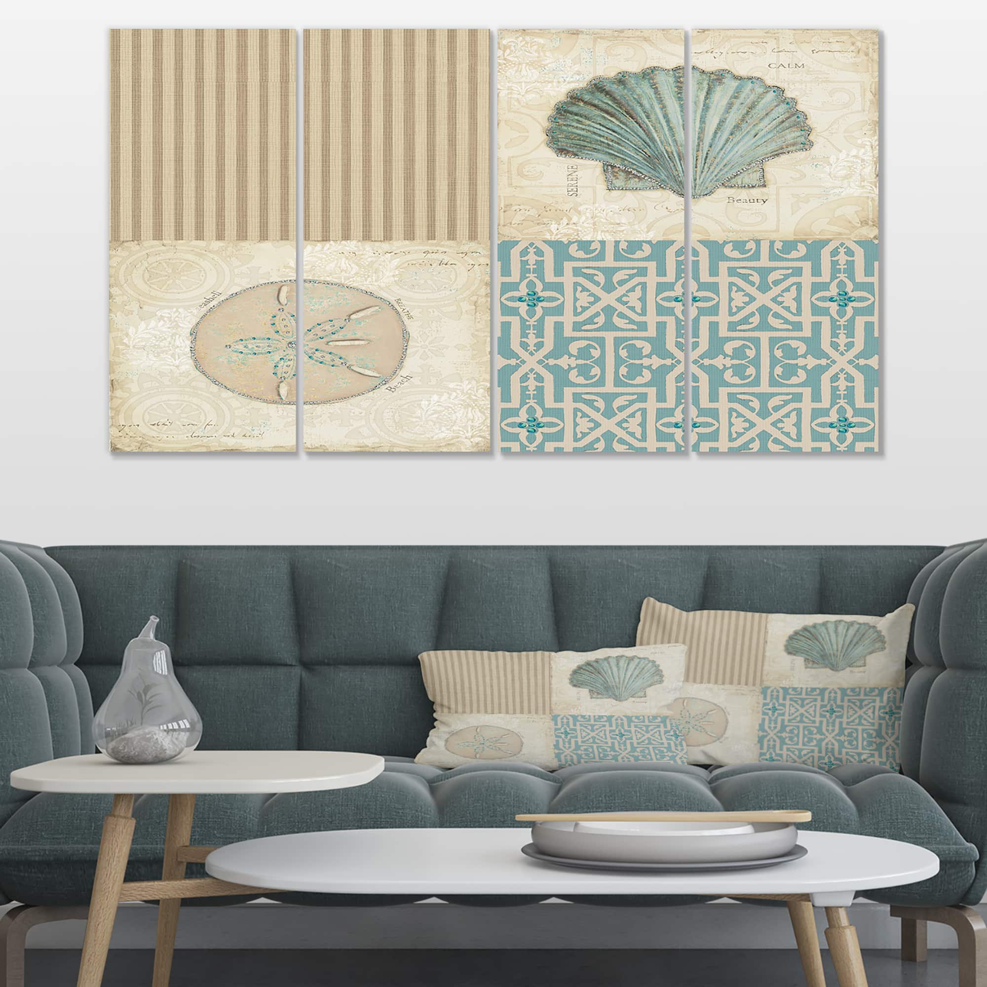 Designart - Beach Treasures Collage I