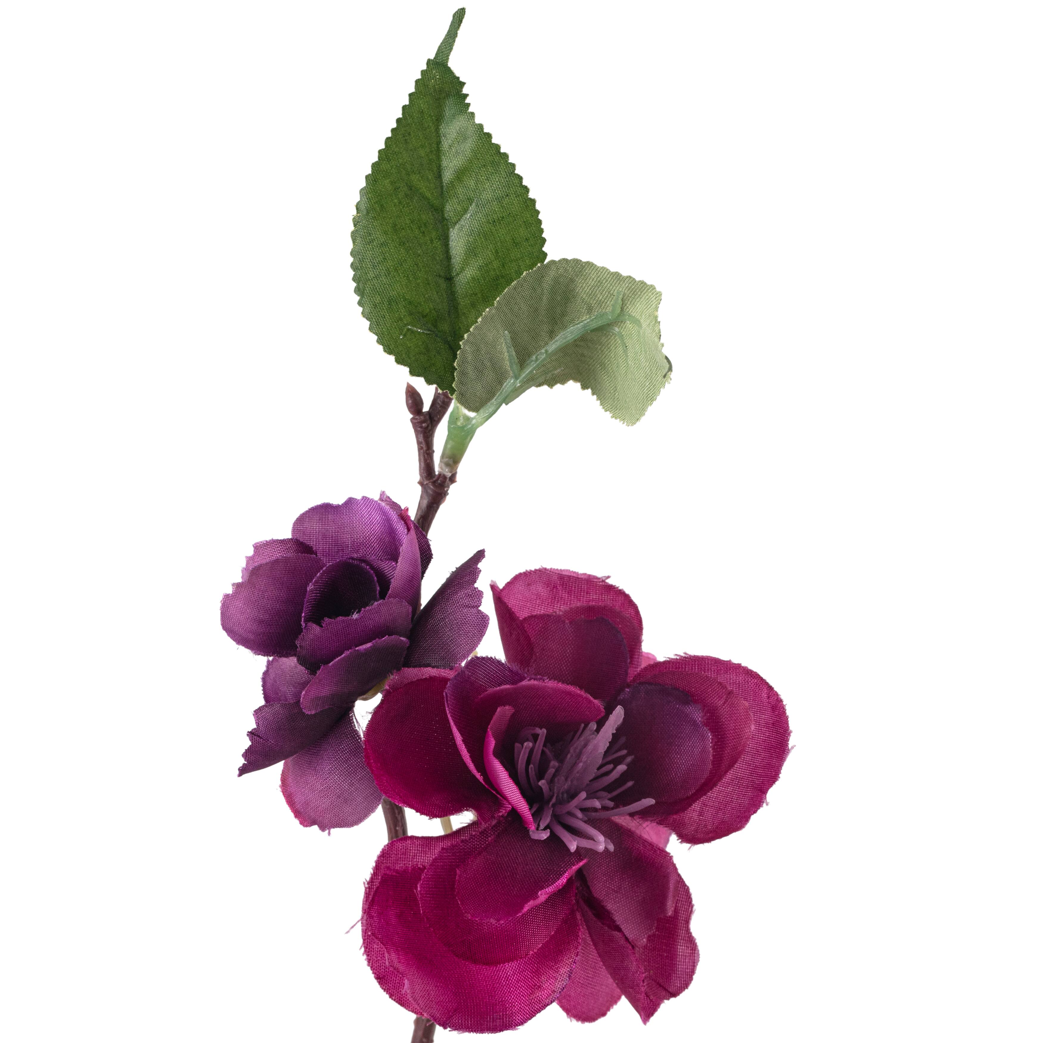 12 Pack: Purple Apple Blossom Branch Spray by Ashland®