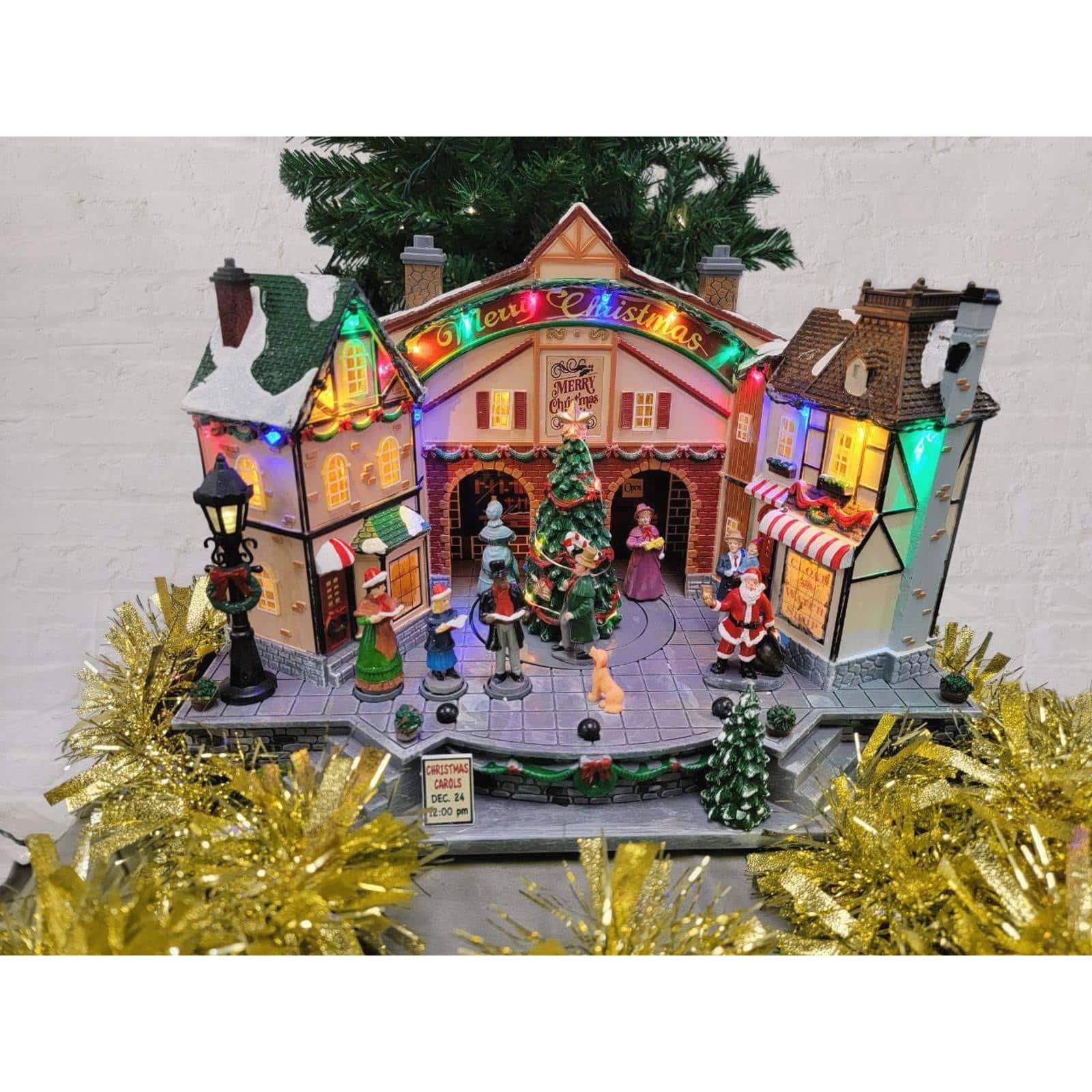 Wizardi 20" Christmas Village Carols with City Centre Tree