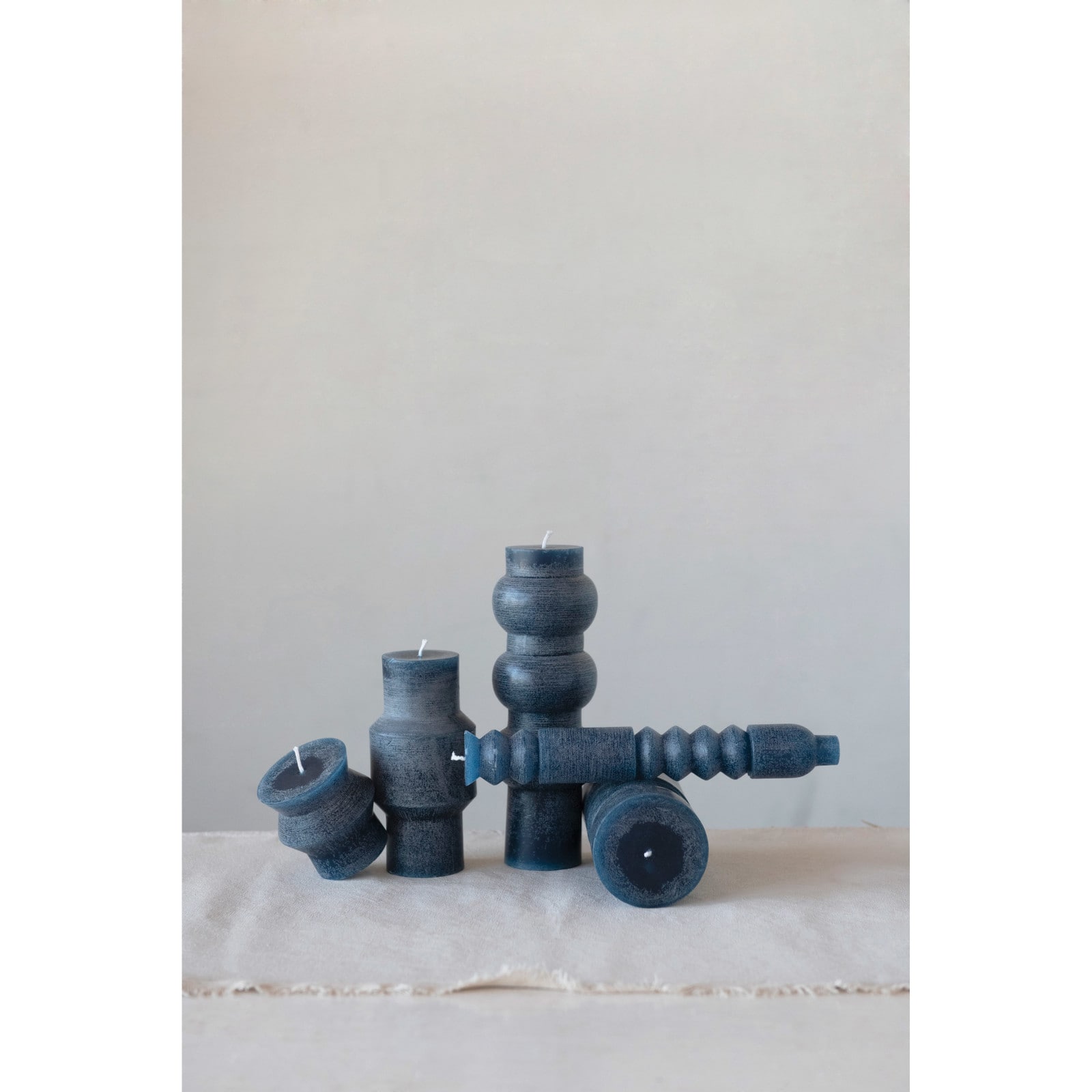 Hello Honey® 3" x 6" Marine Unscented Totem Pillar Candle