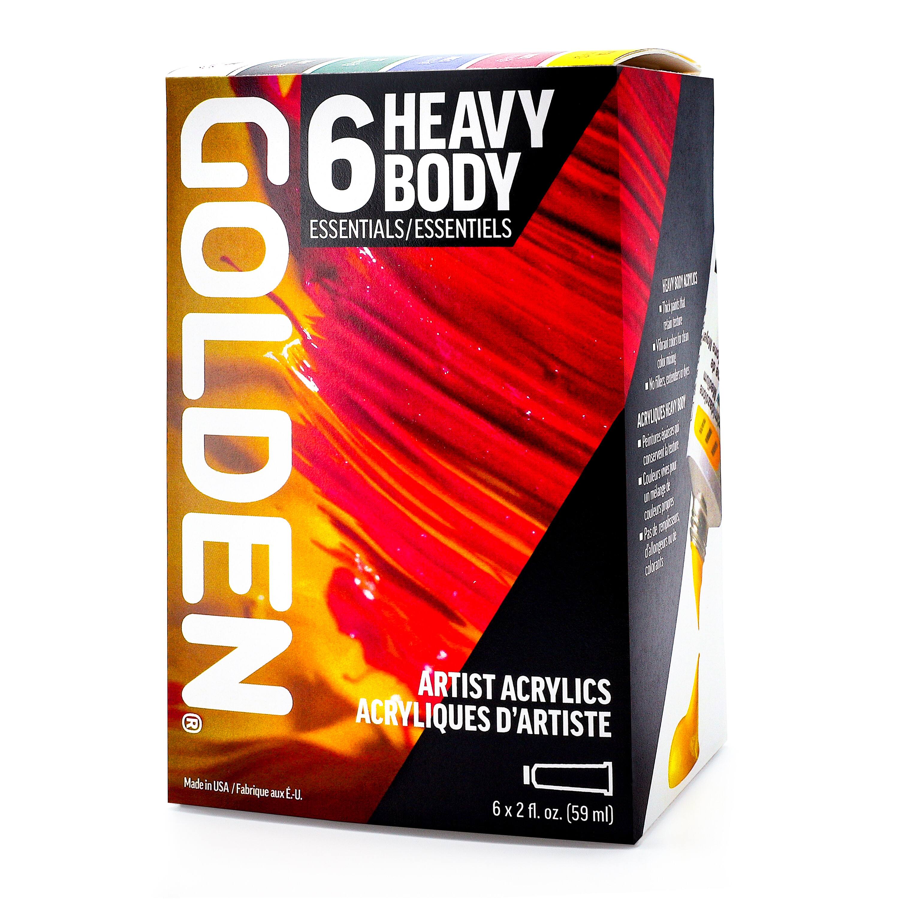 Golden® Heavy Body Acrylics Essentials Set
