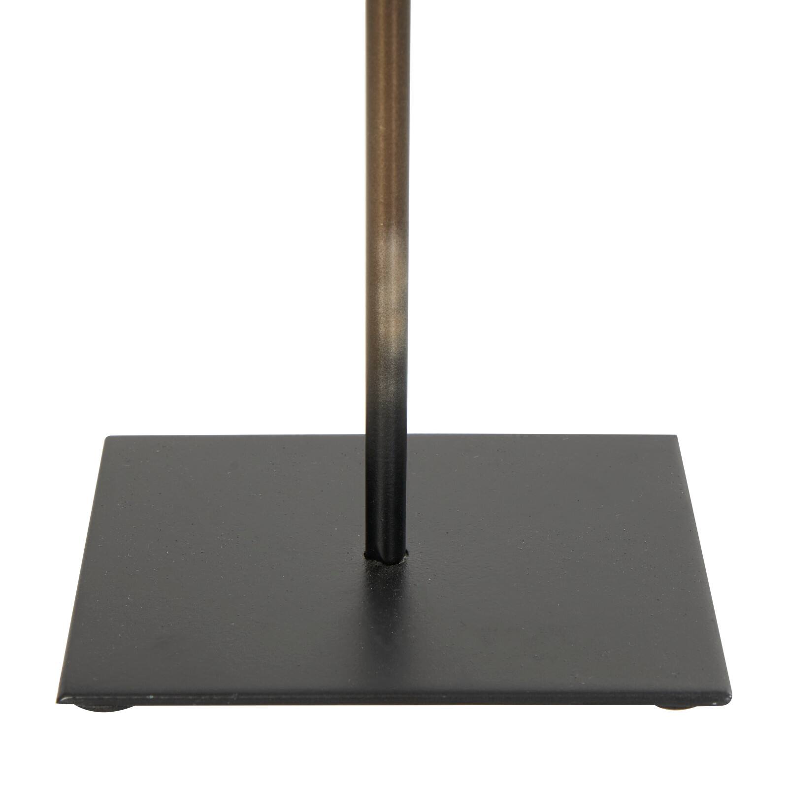 12.5" Light Blue Polystone Coral Textured Sculpture with Bronze Stand