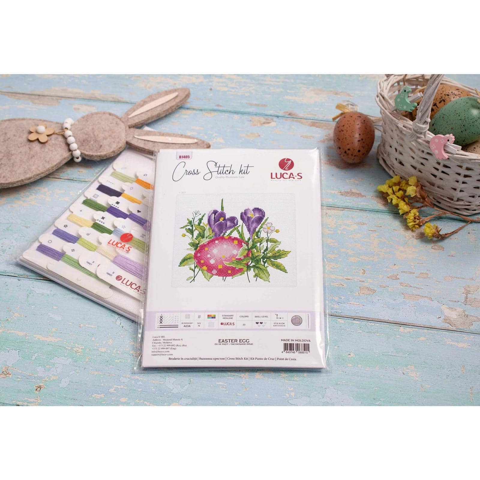 Luca-S Easter Egg Counted Cross Stitch Kit