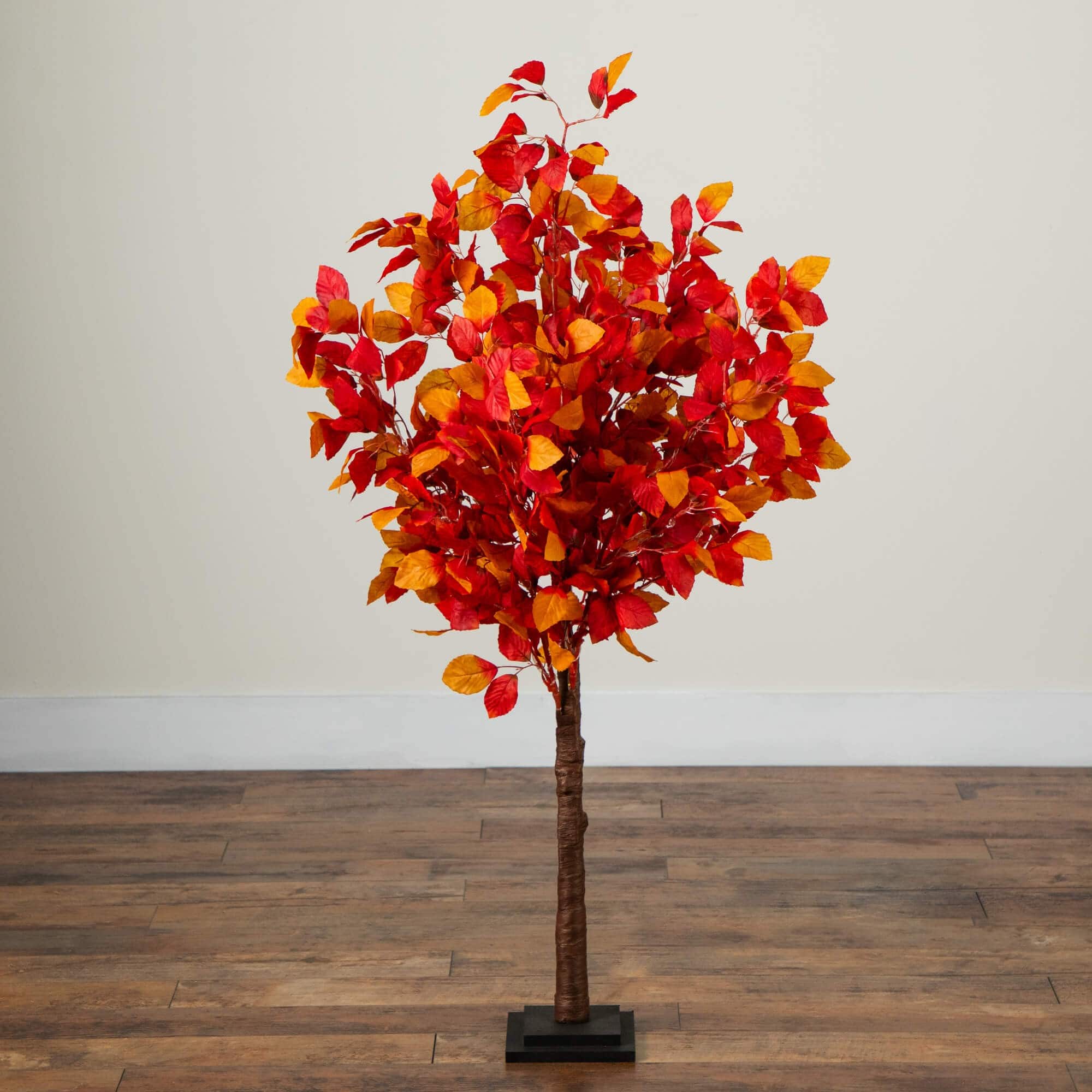 4ft. Pre-Lit Autumn Artificial Fall Tree with 160 Warm White LED Lights
