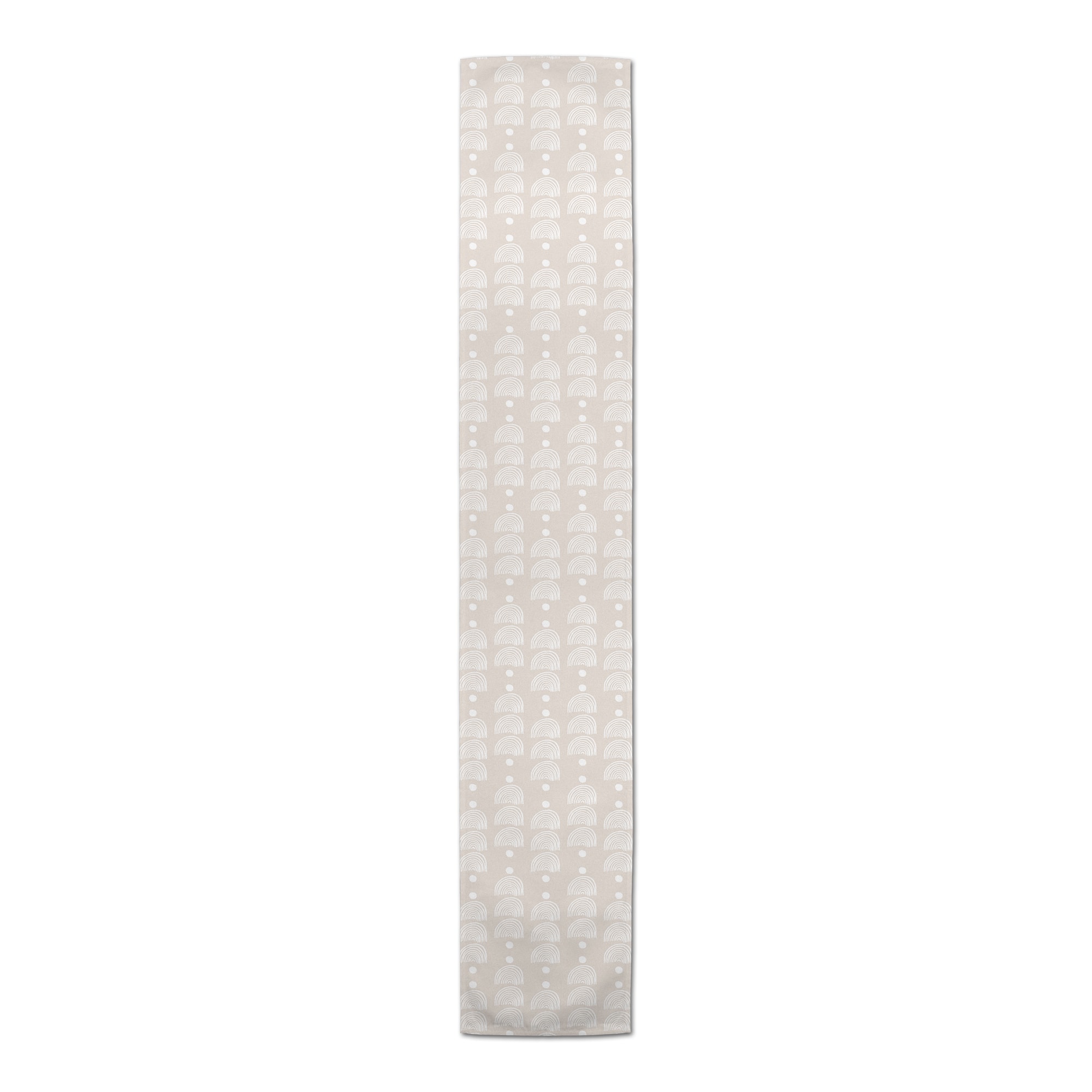 Geometric Circle 16" x 90" Poly Twill Table Runner