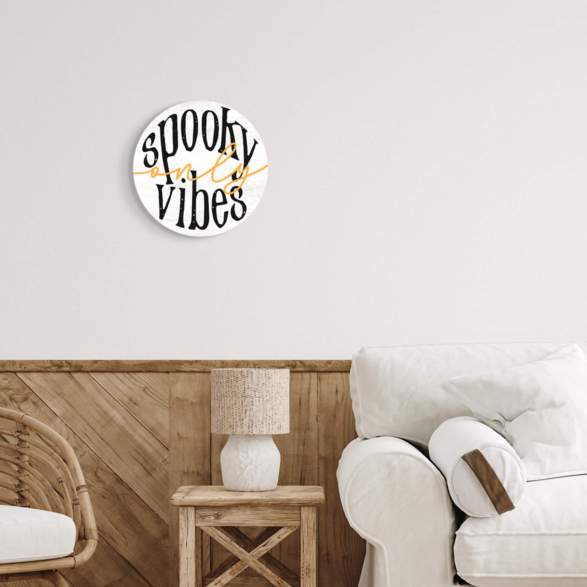 Stupell Industries Spooky Vibes Only Phrase Wall Plaque Art