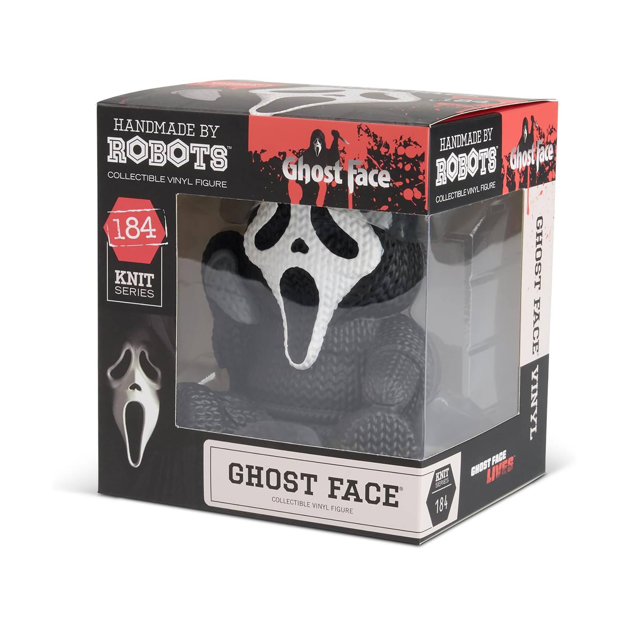 Handmade by Robots™ 5" Black & White Ghost Face