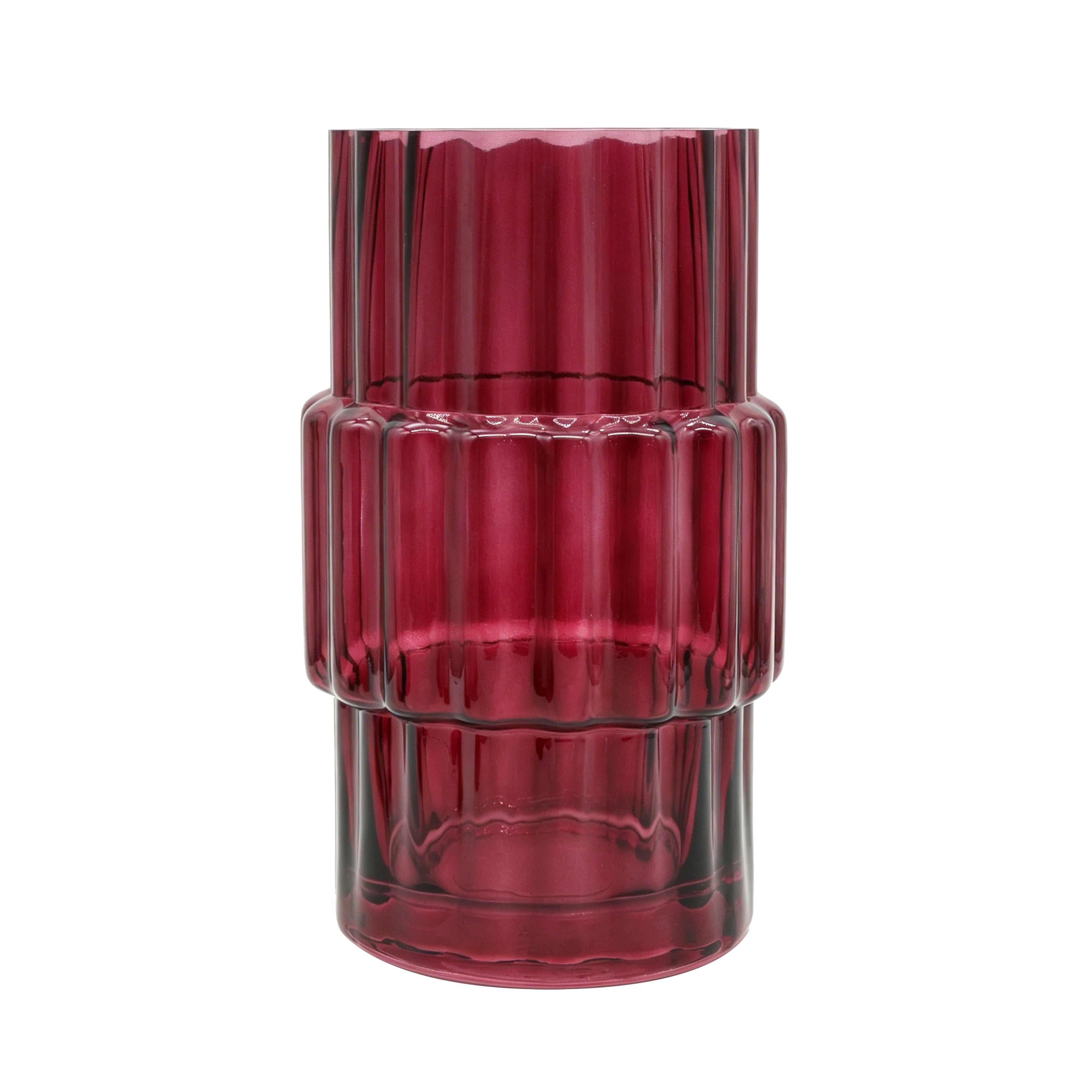 8" Burgundy Glass Vase by Ashland®