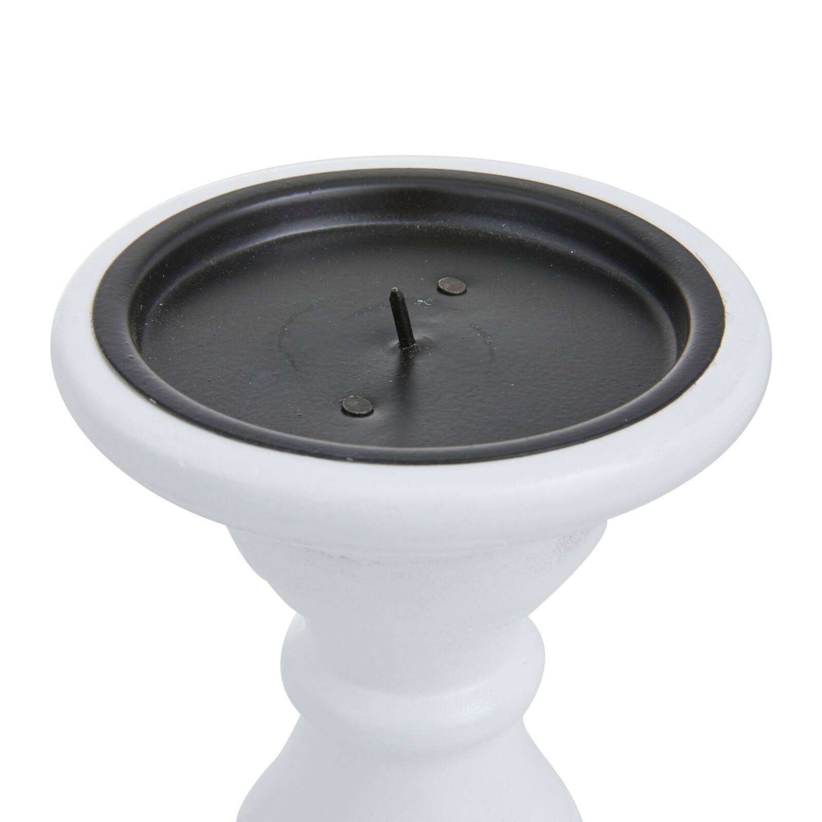 White Wood French Country Candle holder 10",8",6