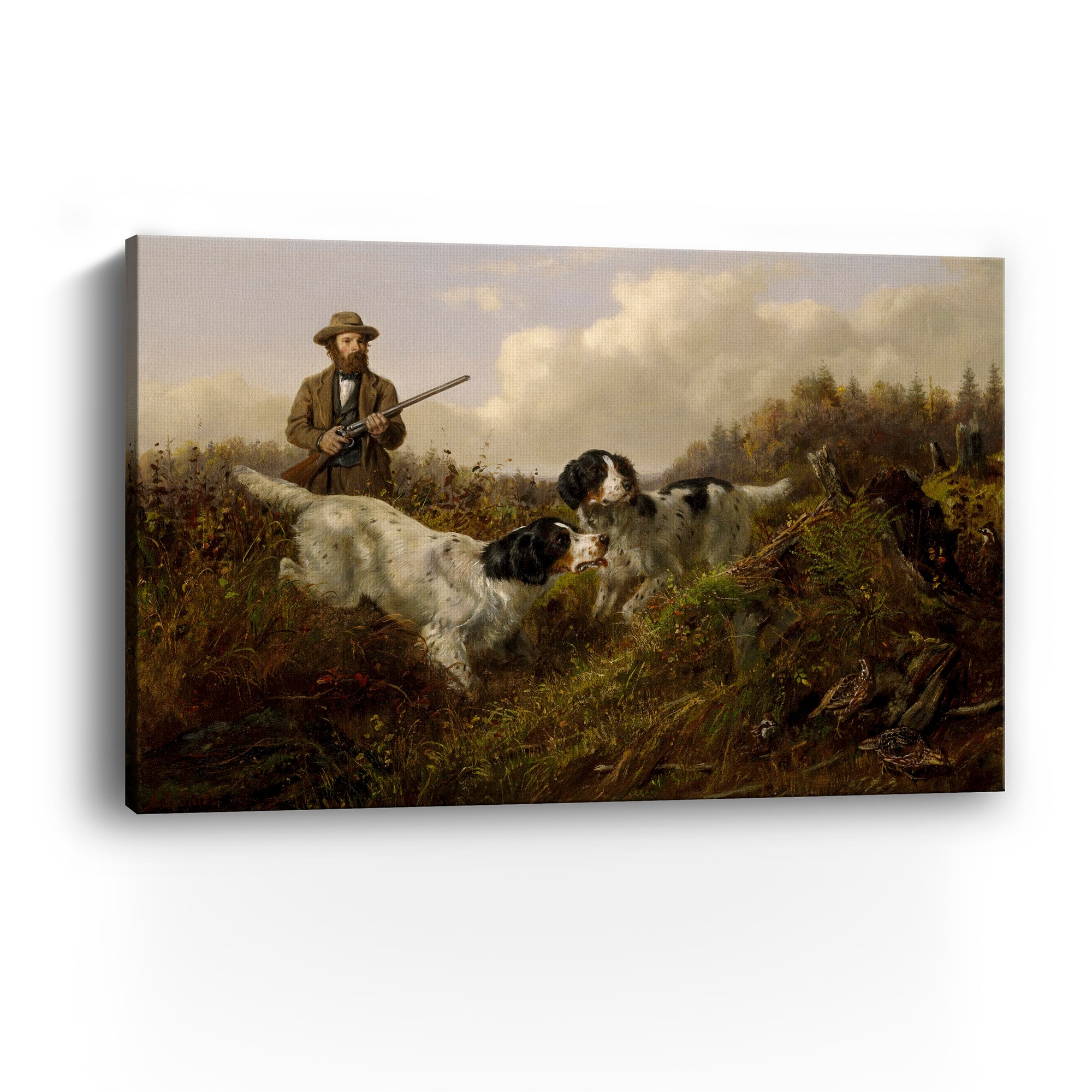 Lumaprints Flushing Grouse, Long Lake, Hamilton County, New York (1875) Canvas Giclée Art