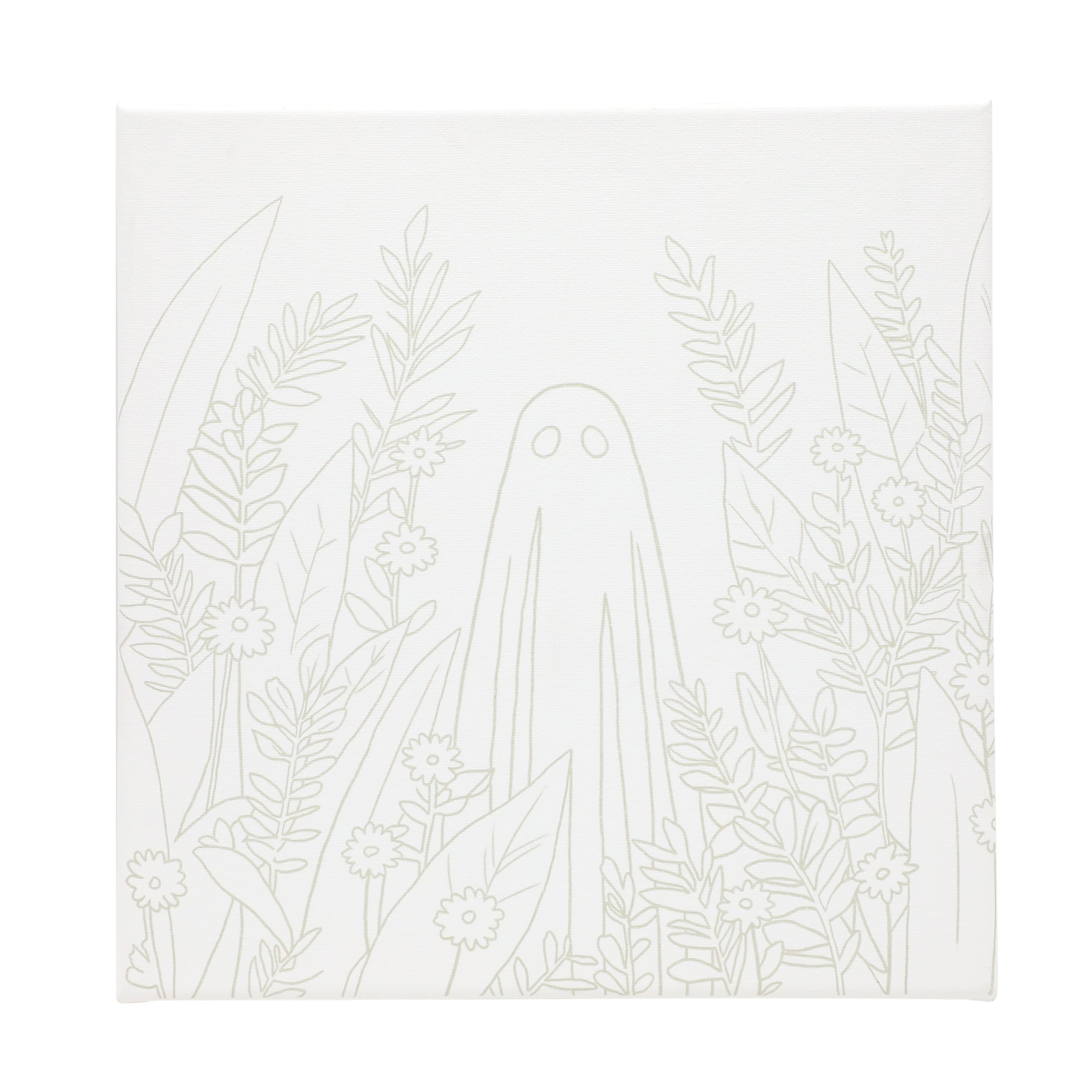 11" x 11" Ghost in Greenery Canvas Painting Kit by Craft Smart®