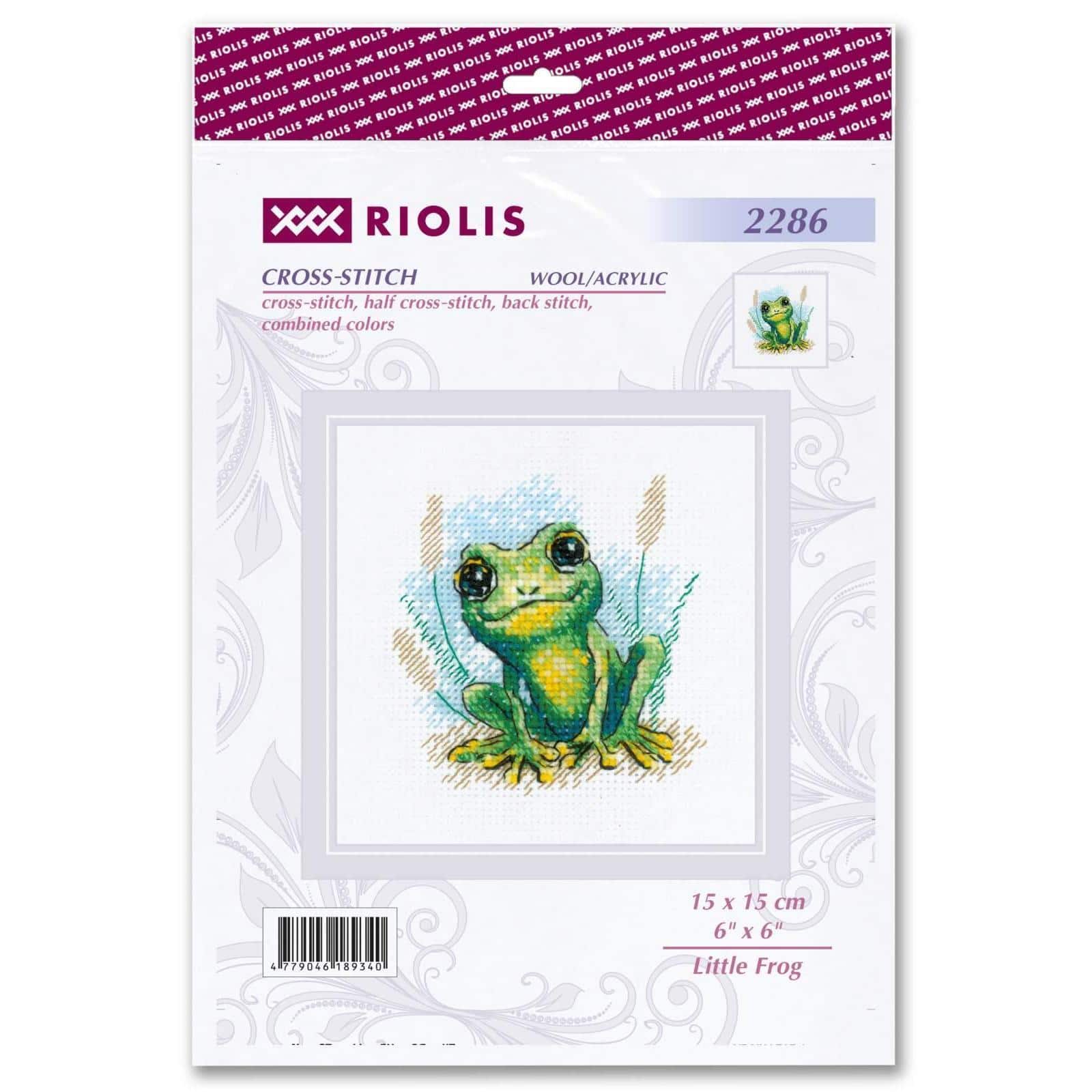 RIOLIS Little Frog Counted Cross Stitch Kit