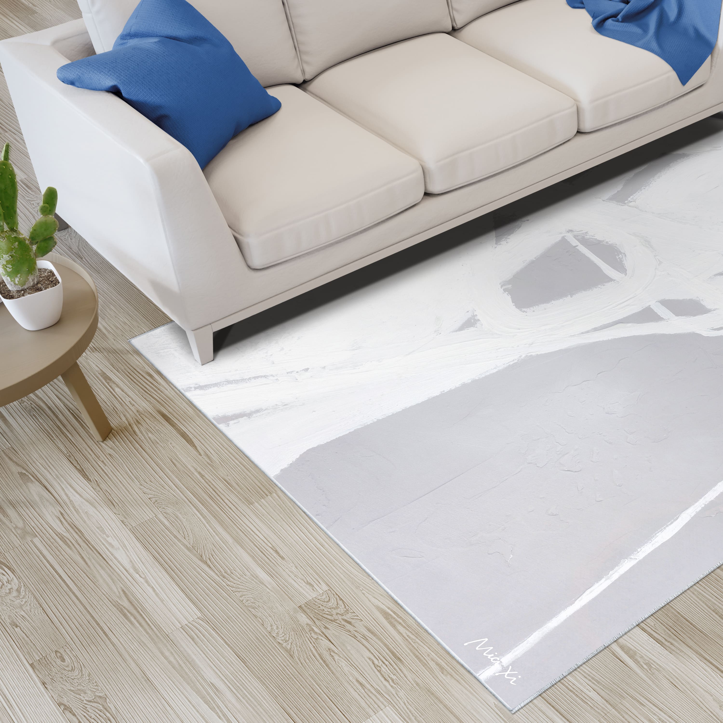 Empire Art Direct 5ft. x 7.5ft. Dive In I Tapis D’Art Washable Abstract Area Rug