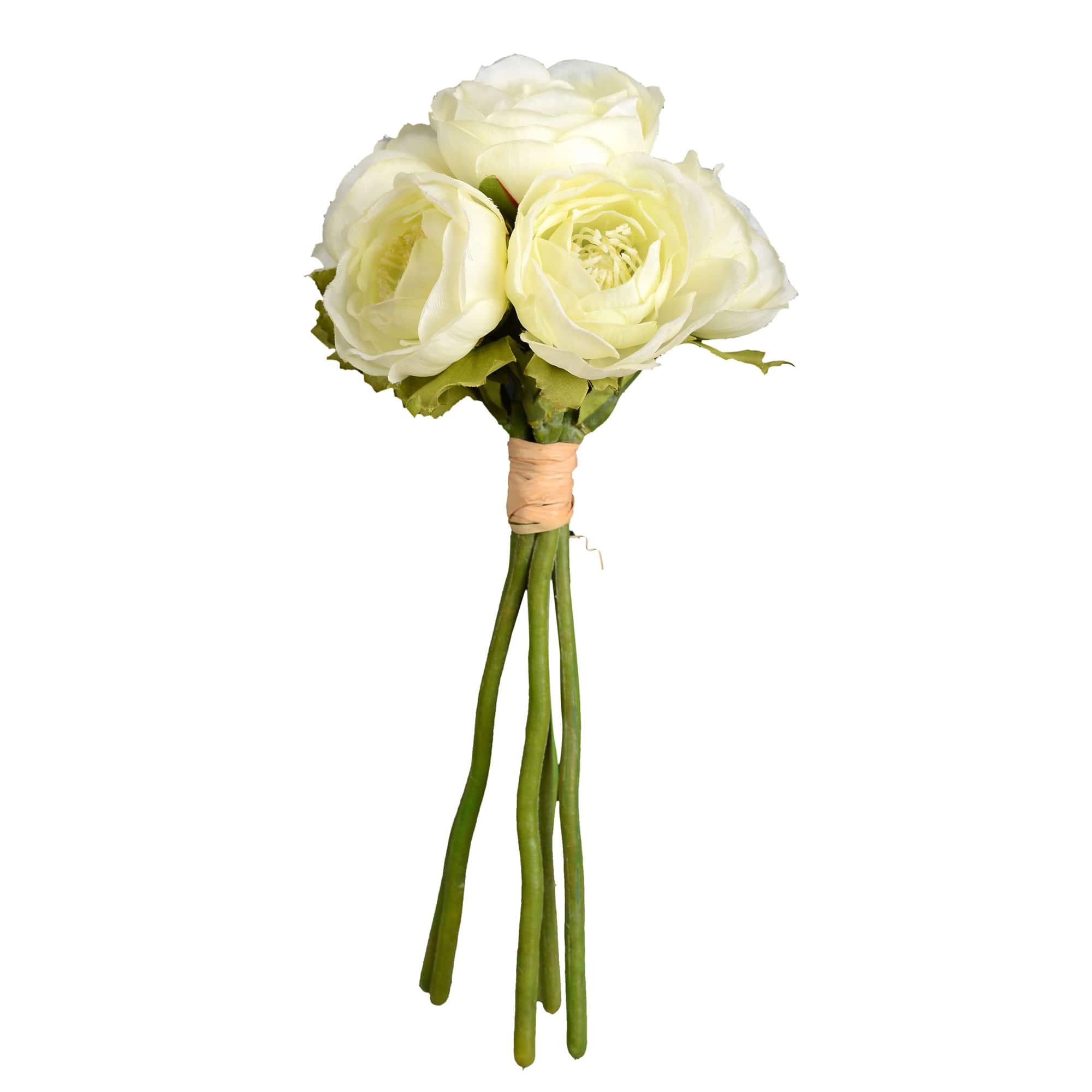 Mini White Artificial Ranunculus Bundle