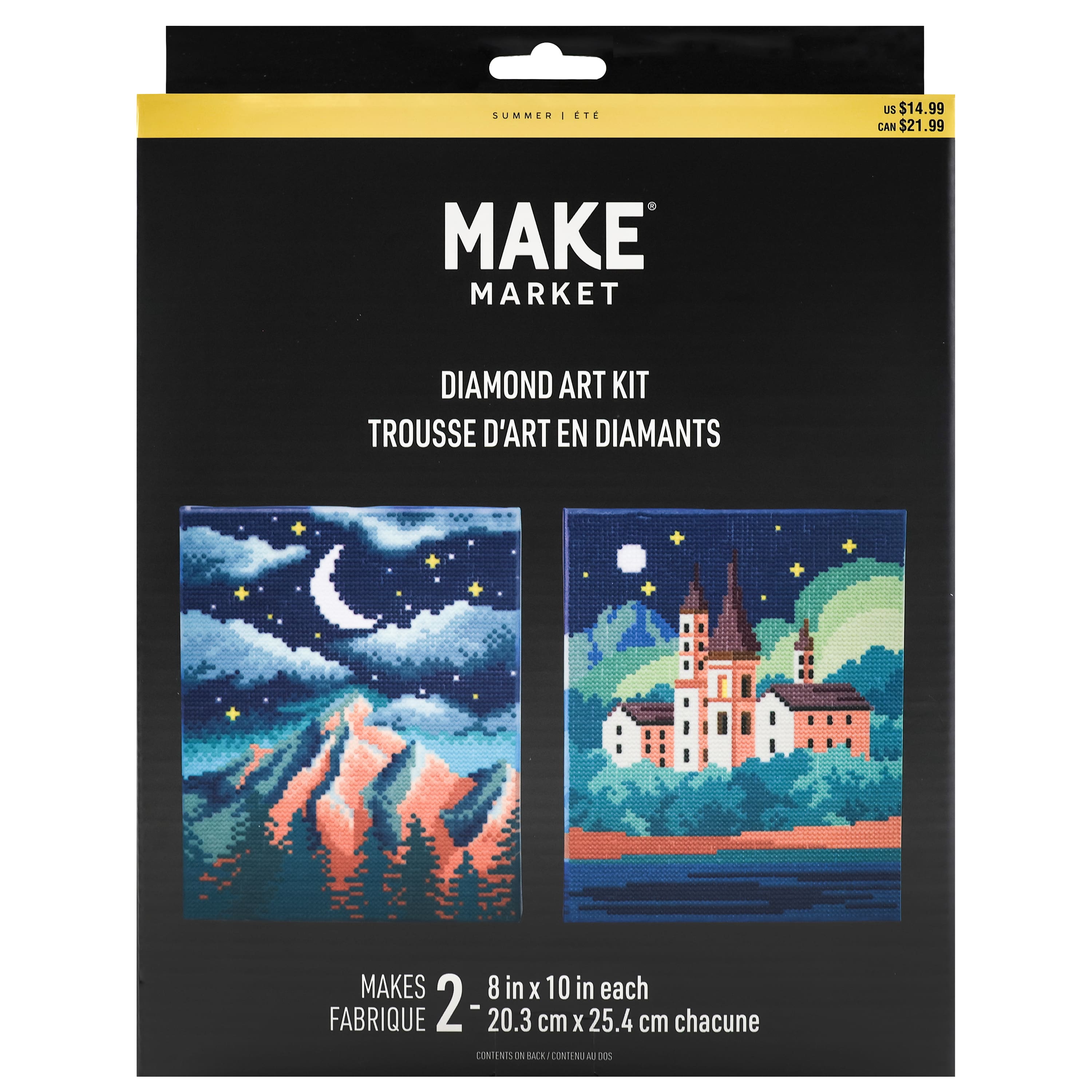 8" x 10" Mountain & Castle Diamond Art Kit by Make Market®