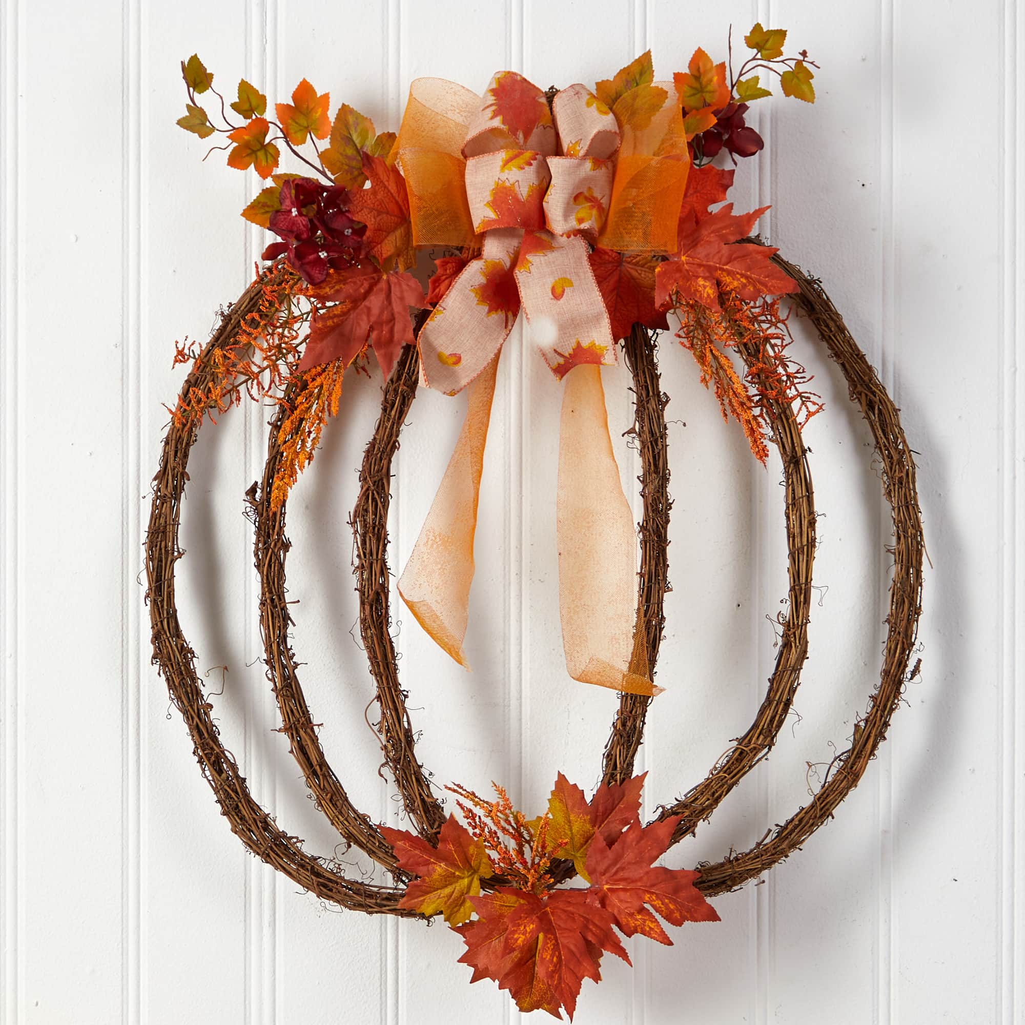 26" Autumn Pumpkin Vine Fall Wreath
