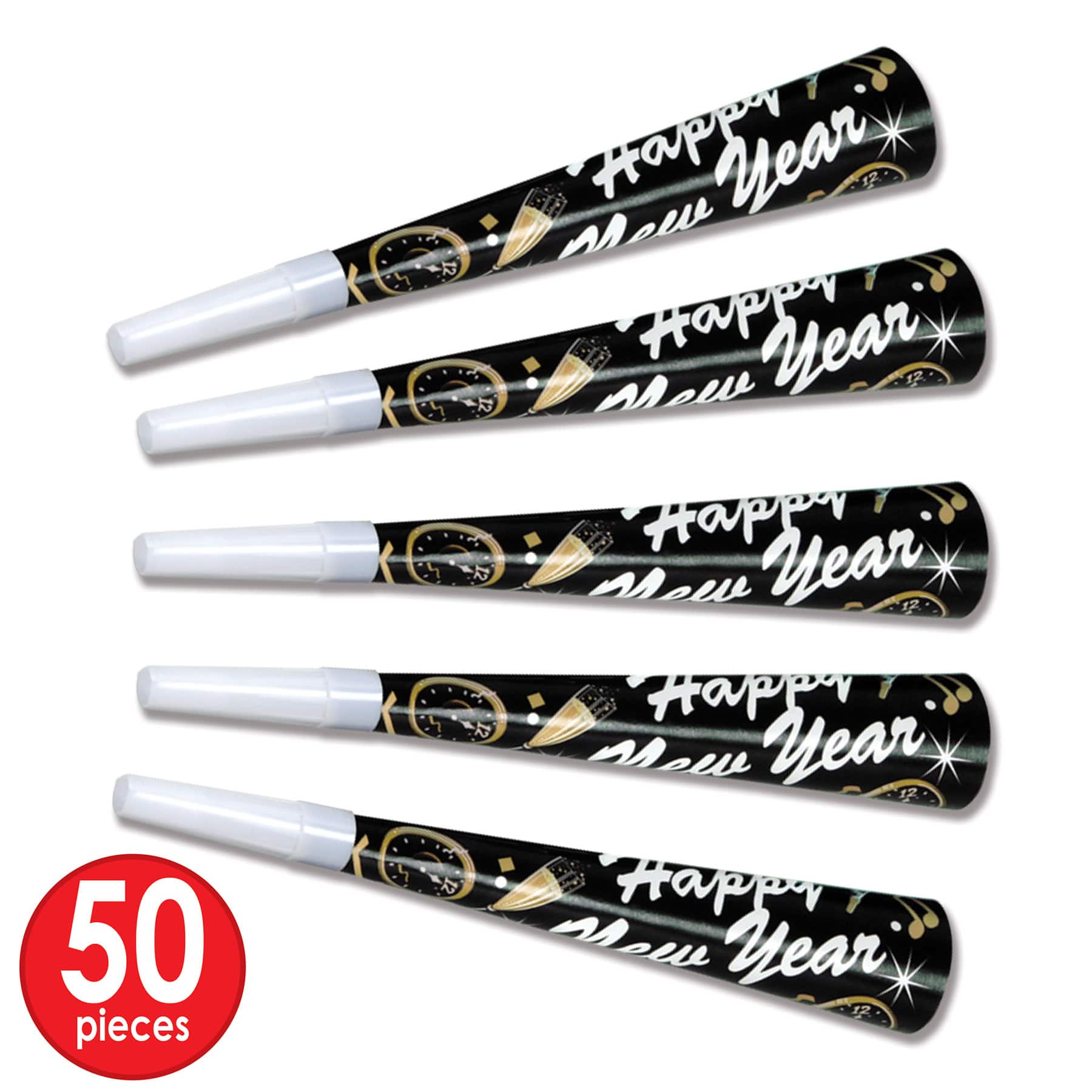 Beistle Black New Year Tymes Party Favor for 50