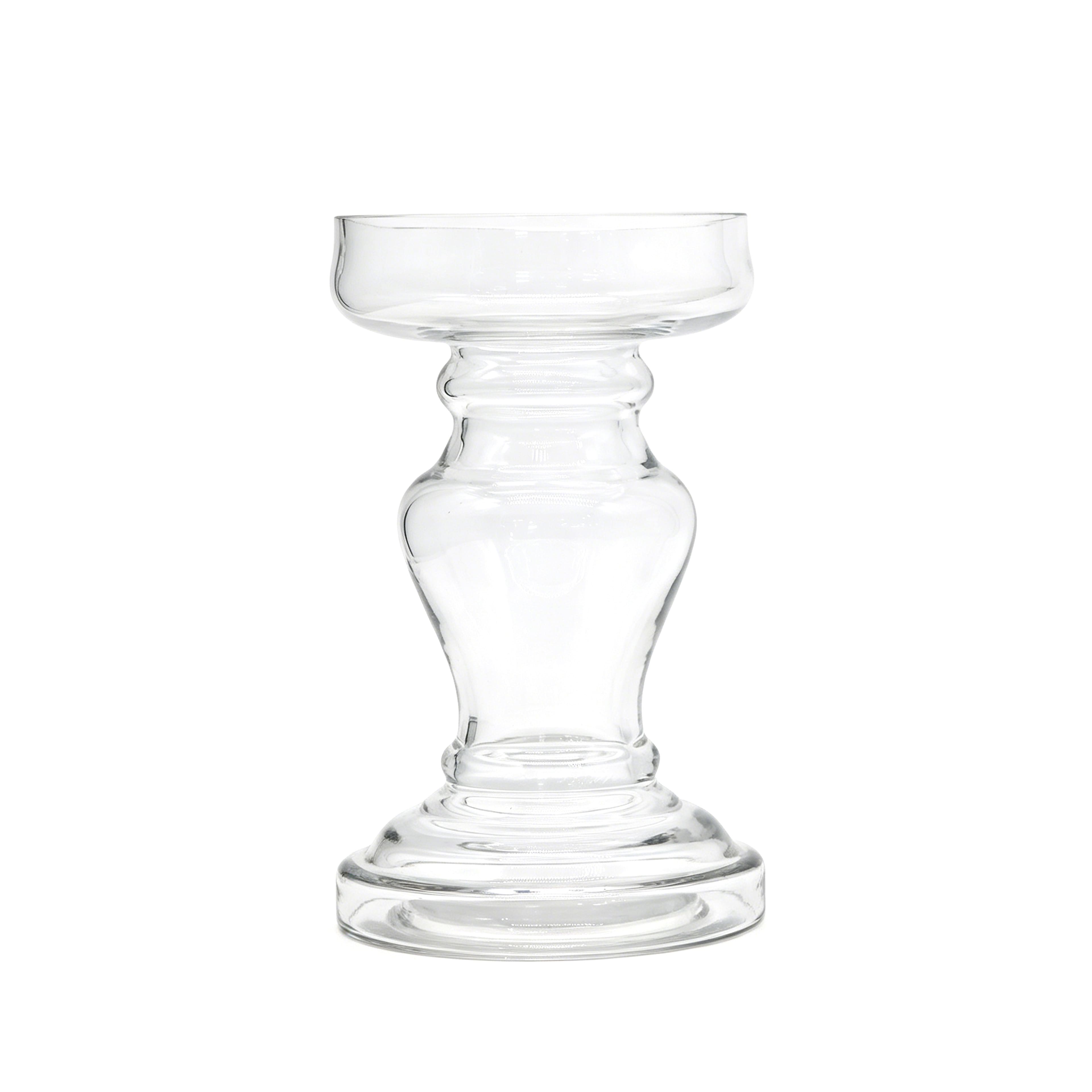 Clear Glass Pillar Candle Holder by Ashland®