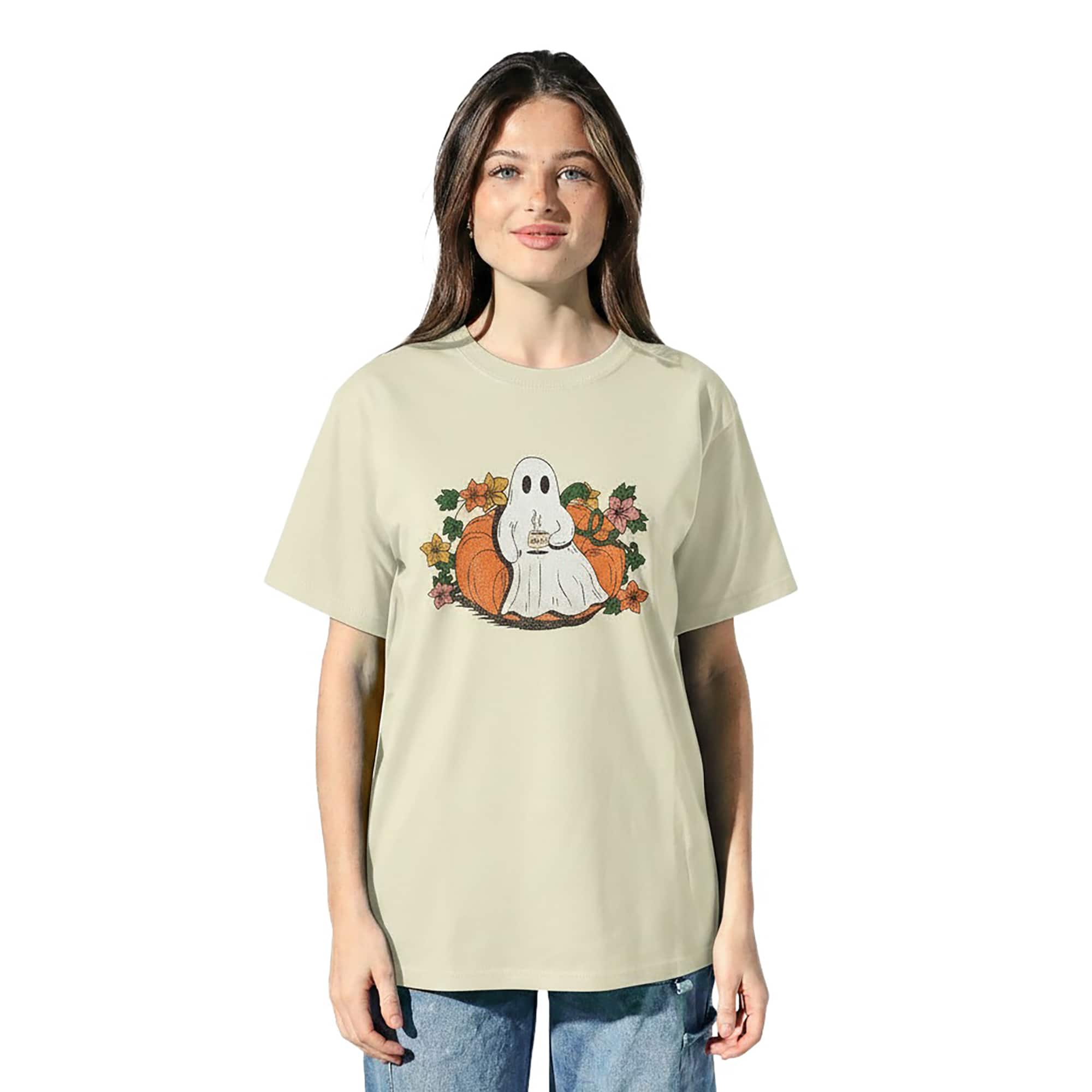 Pumpkin Patch Ghost Adult T-Shirt