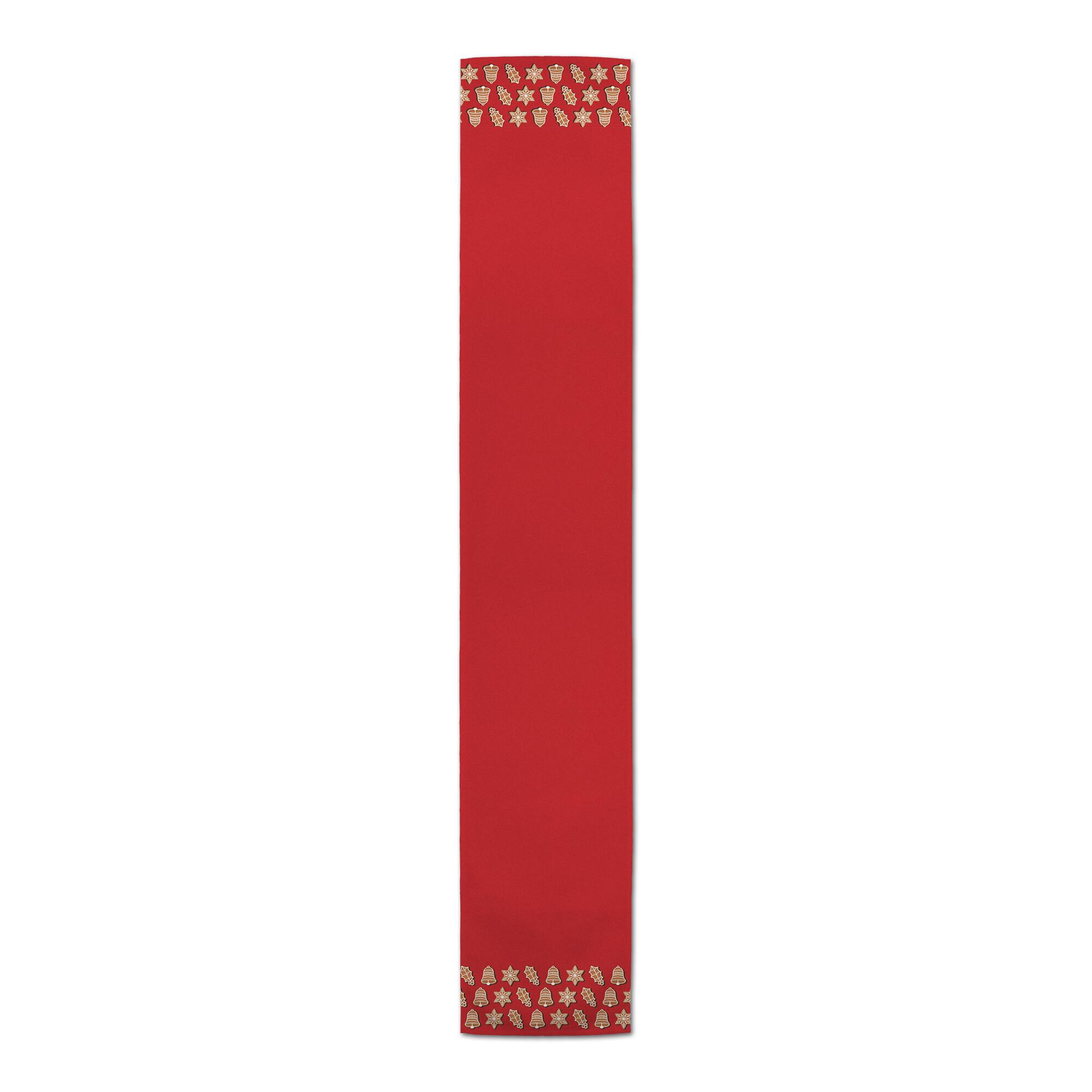 72" Christmas Cookies Border Table Runner