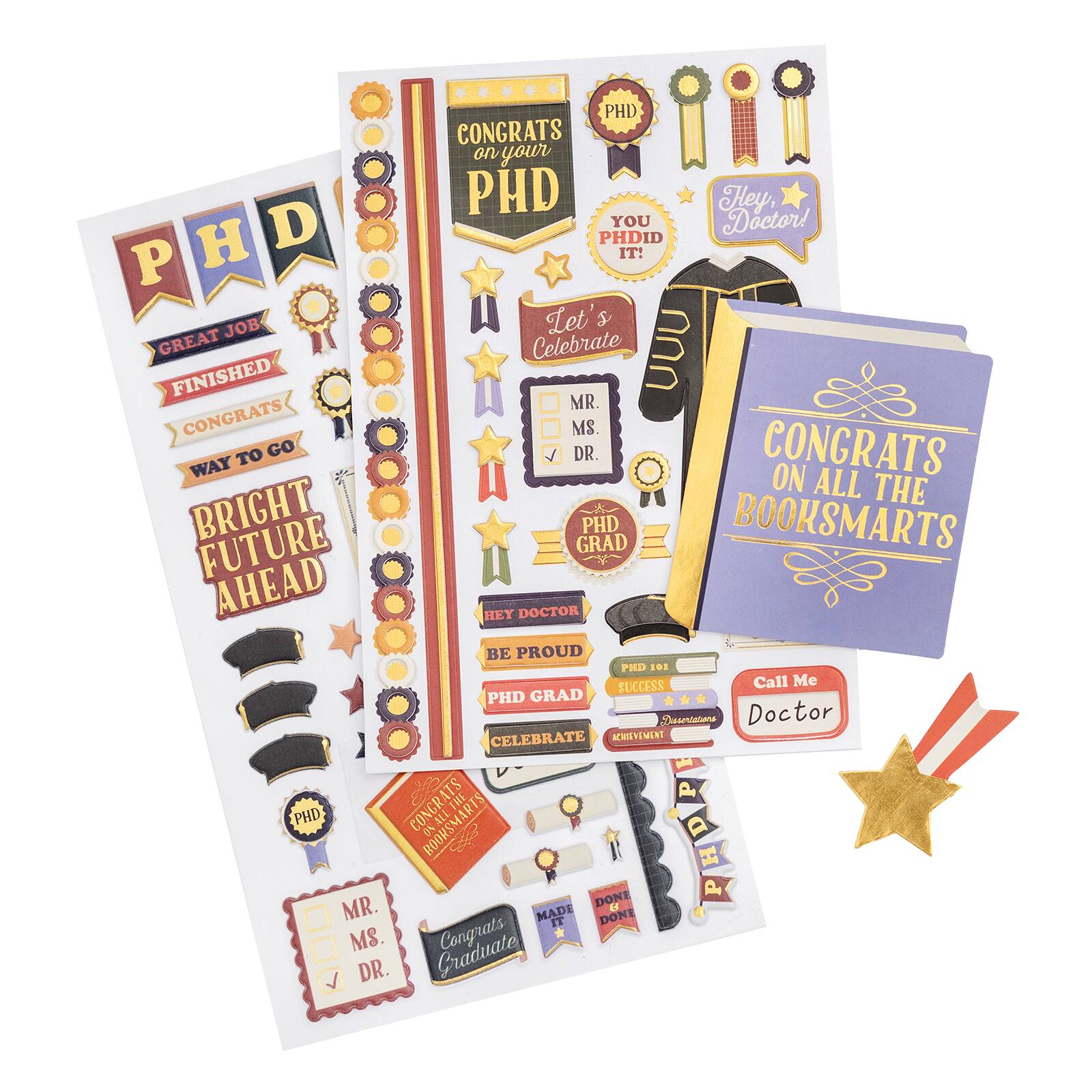 PhD Graduation Sticker Flip Pack by Recollections™