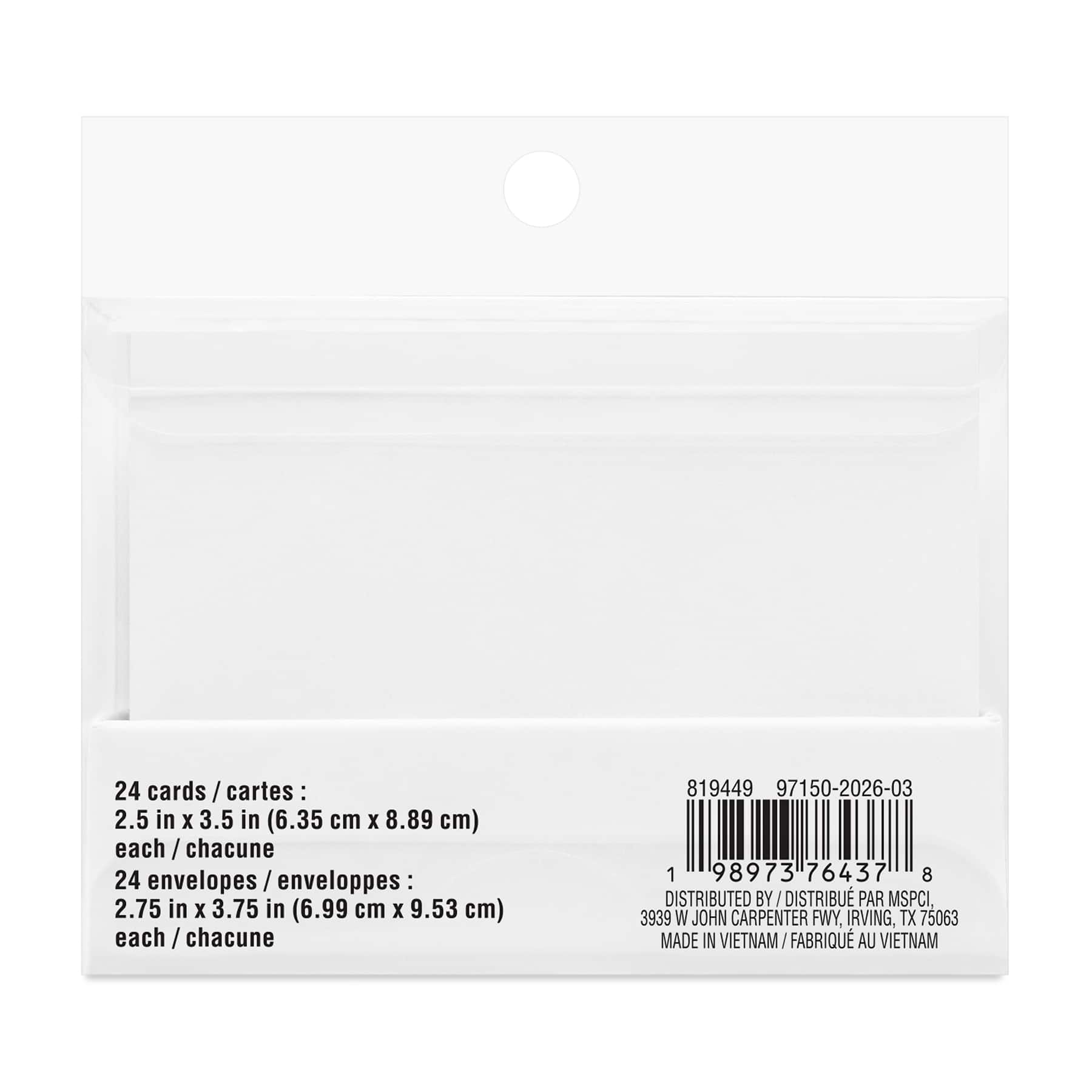 2.5" x 3.5" Mini Bees Card & Envelope Sets, 24ct. by Recollections™