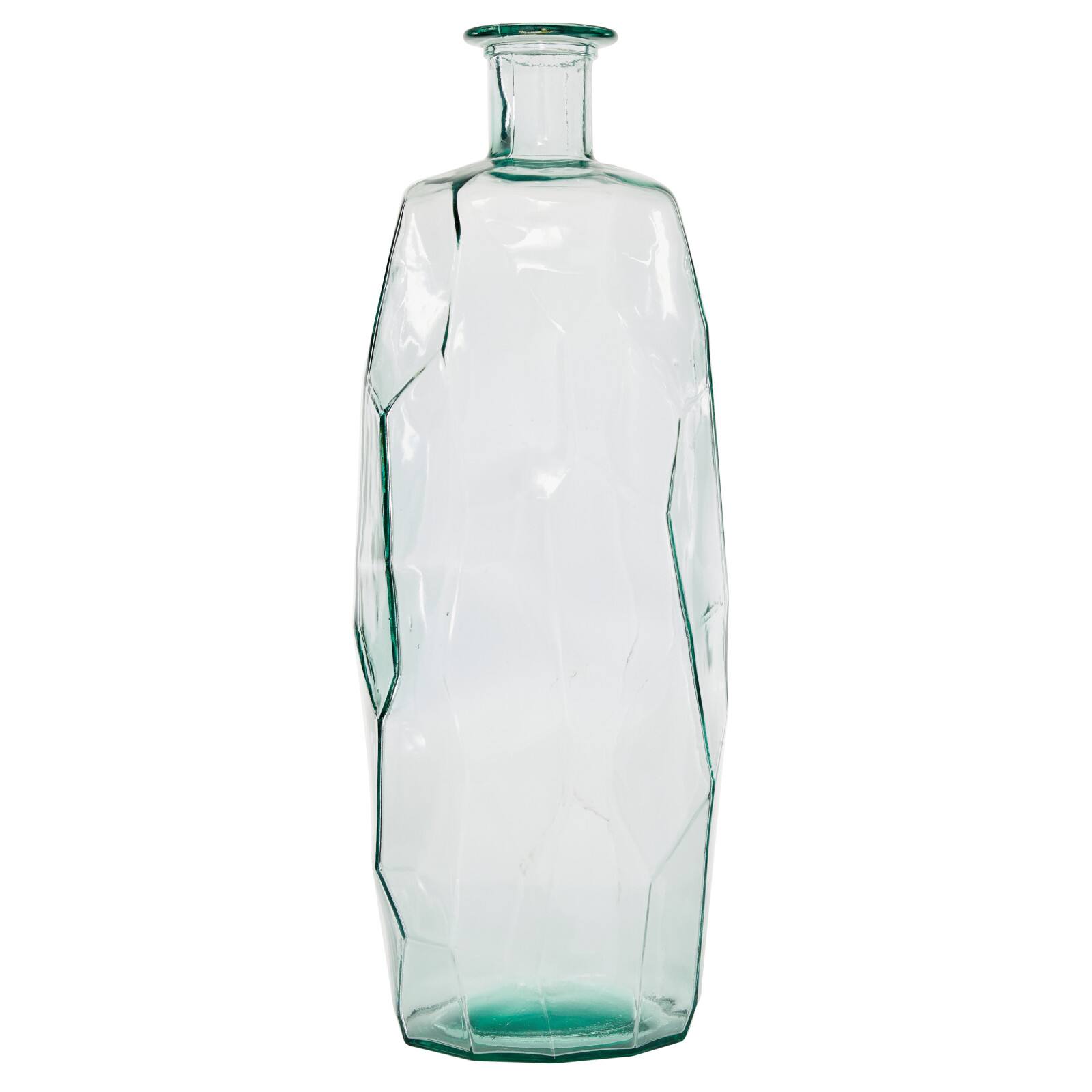 29" Clear Glass Contemporary Vase
