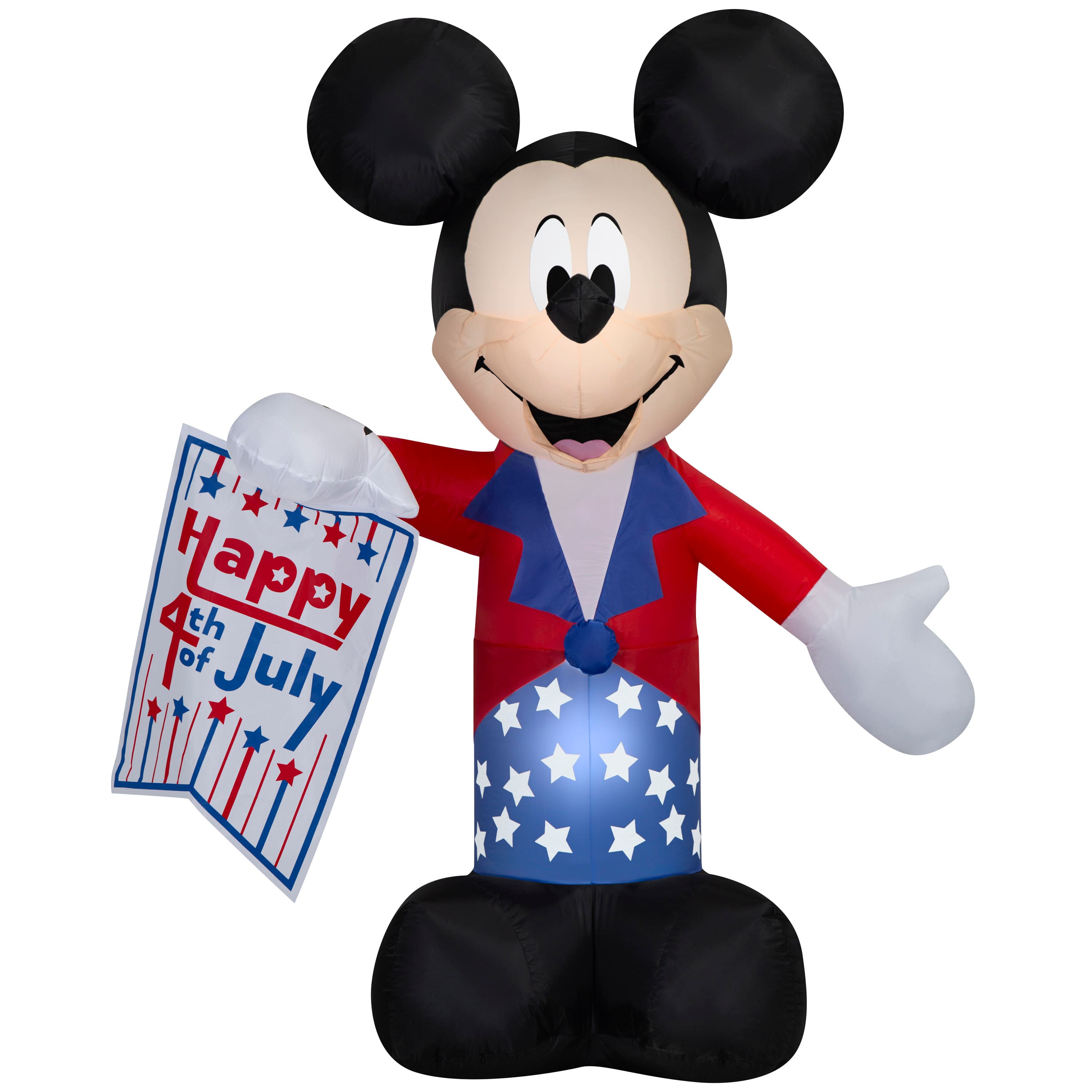 5ft. Airblown® Inflatable Disney® Patriotic Mickey Mouse Independence Day Light Décor