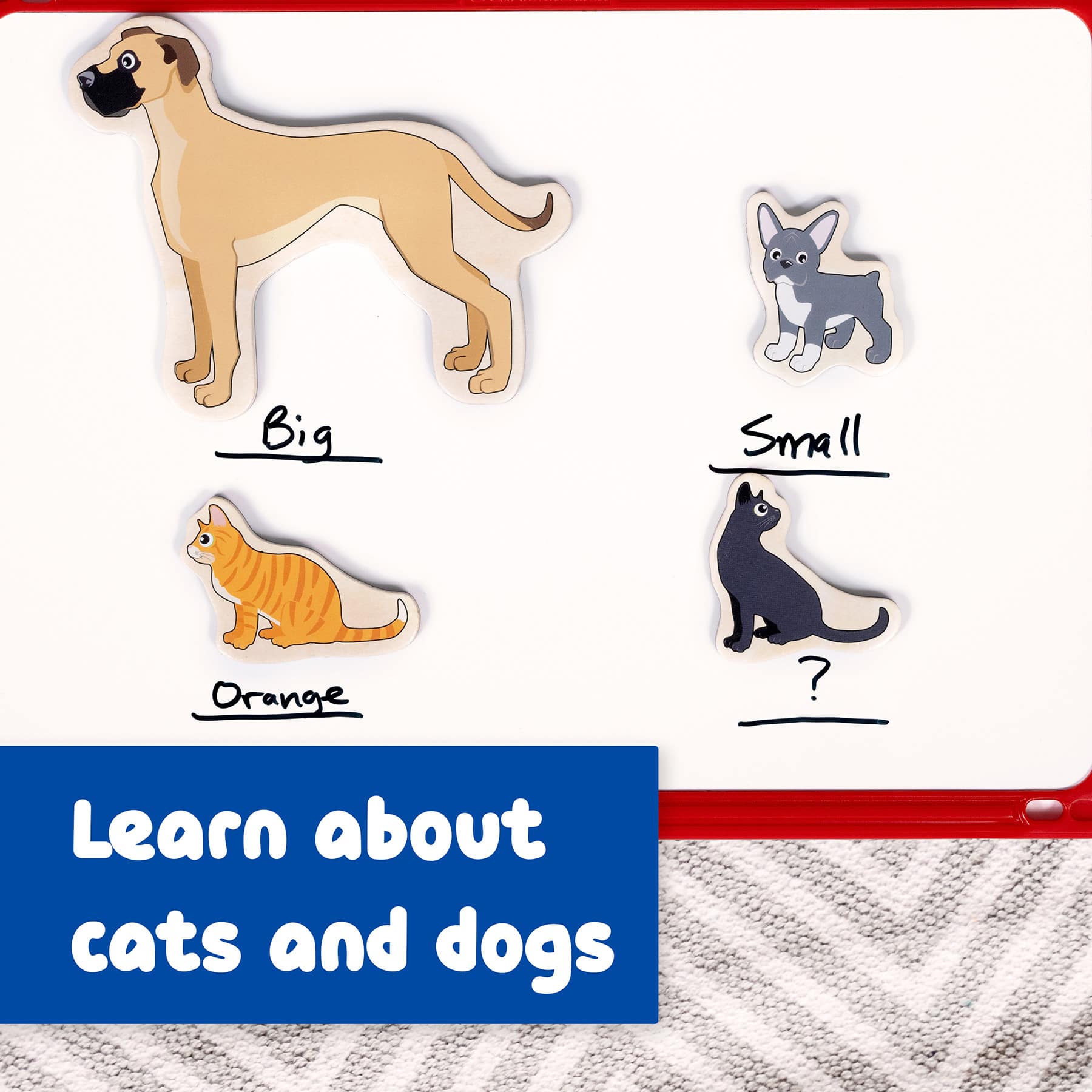 Spark & Wow Wooden Cats & Dogs Magnet Set