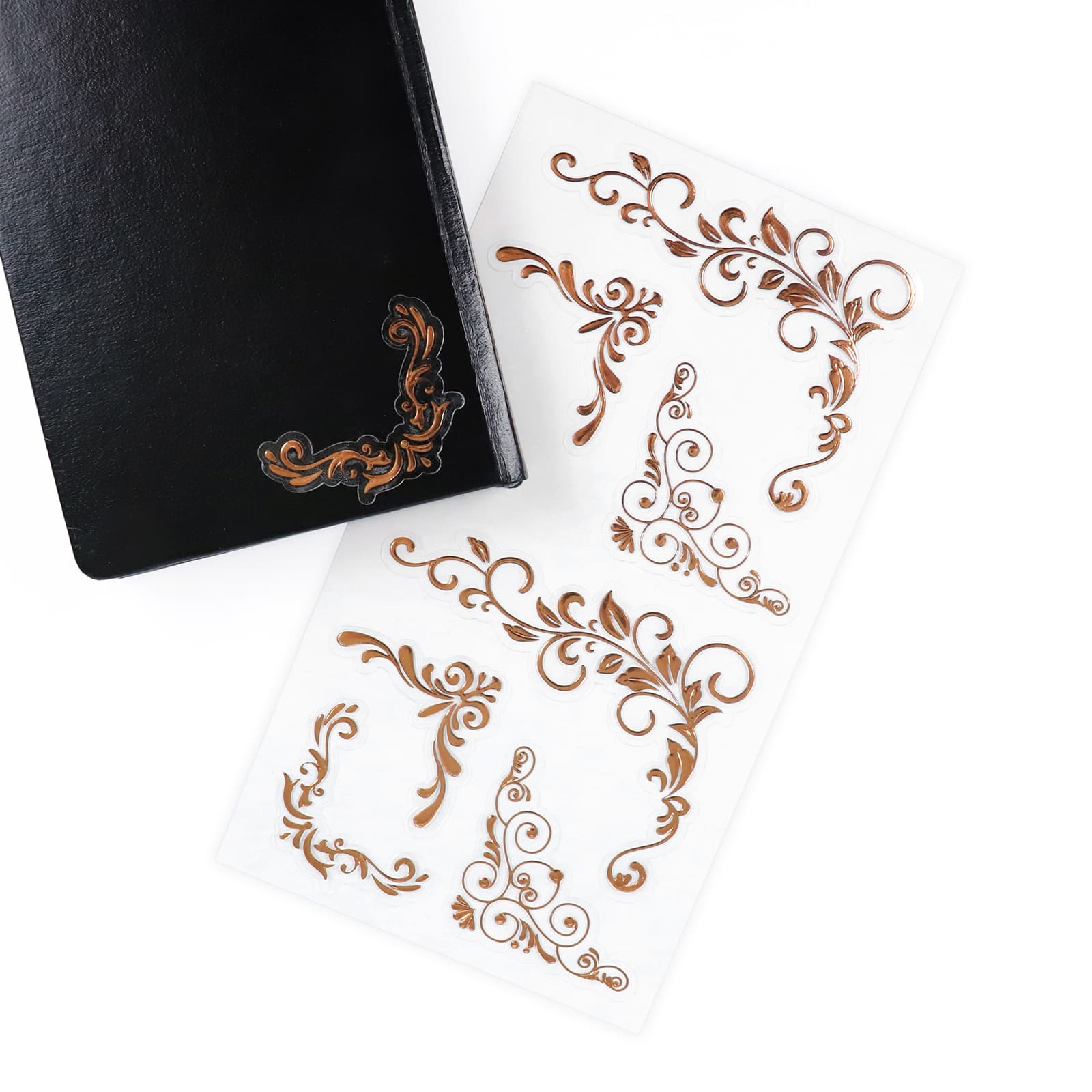 12 Pack: Rose Gold Corner Stickers by Recollections™